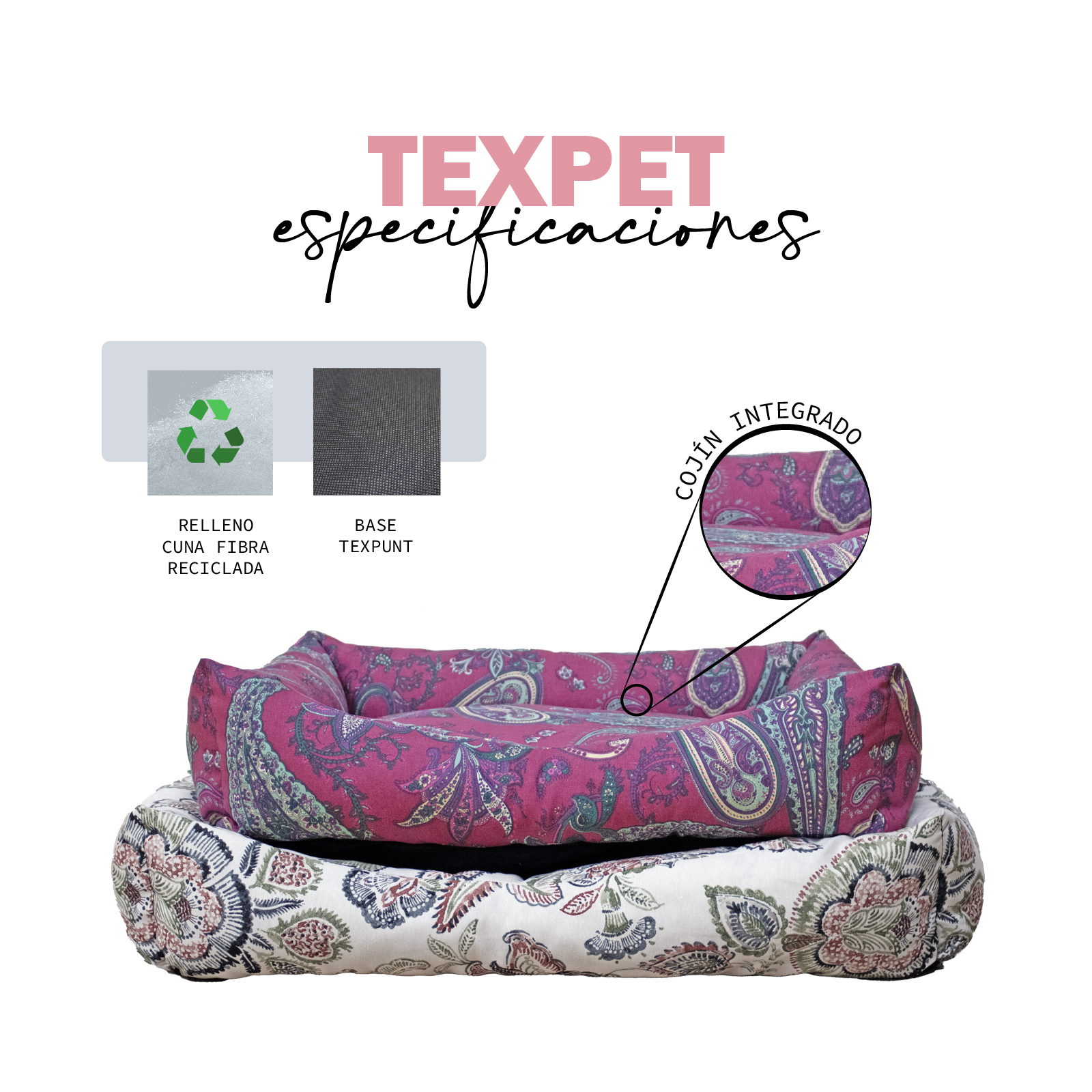 TEXPET JUEGO 2 CUNA PAW LONETA GRANDES T-4-5