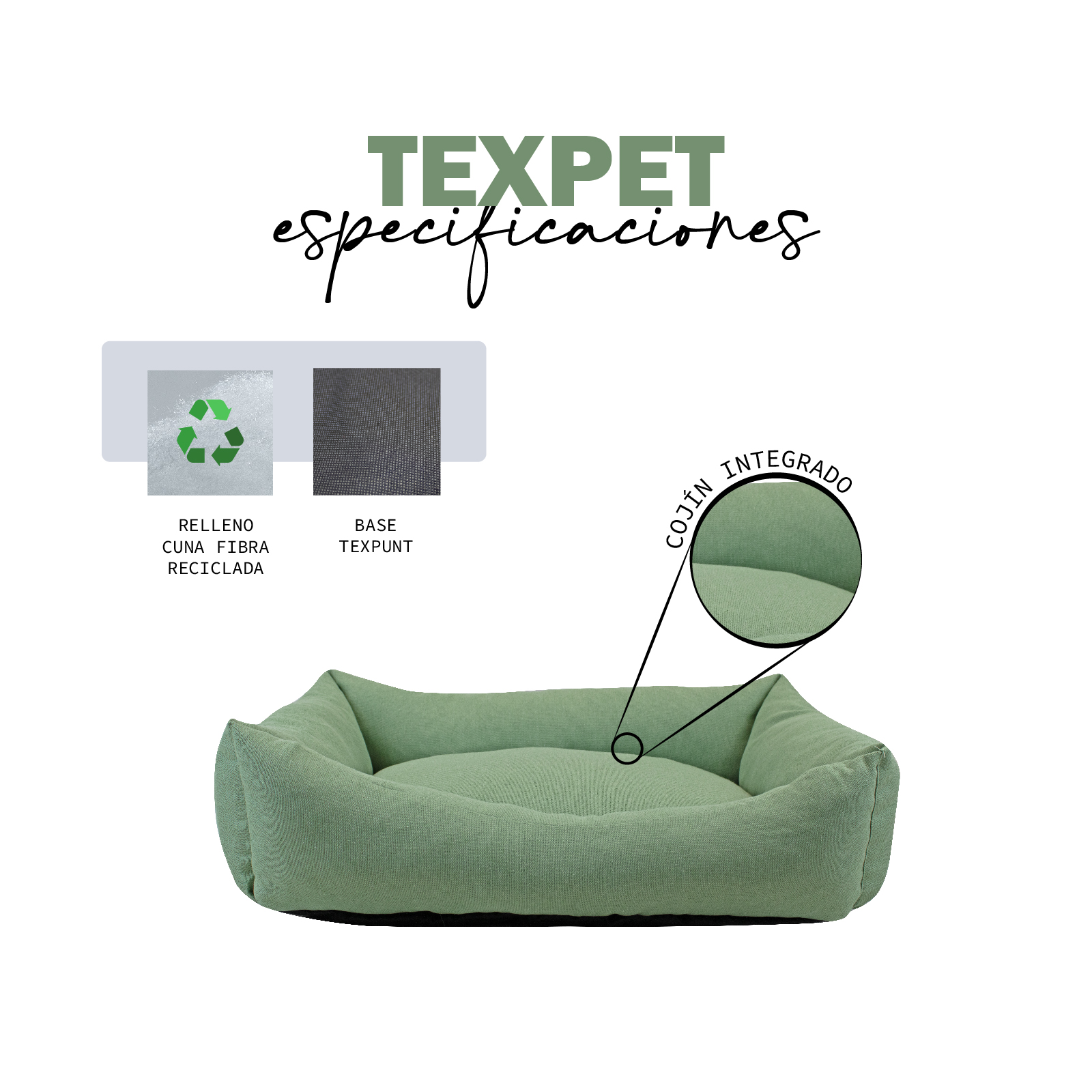 TEXPET LOTE CUNA PAW LONETA  T-2 55 x 45 x 14 CM