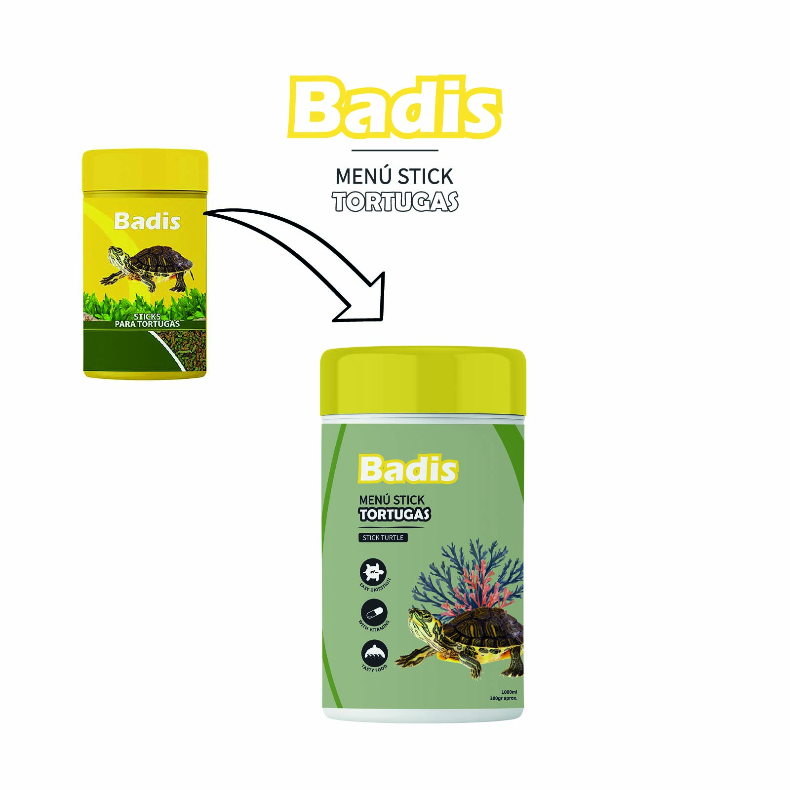 BADIS MENU DE TORTUGAS STICK