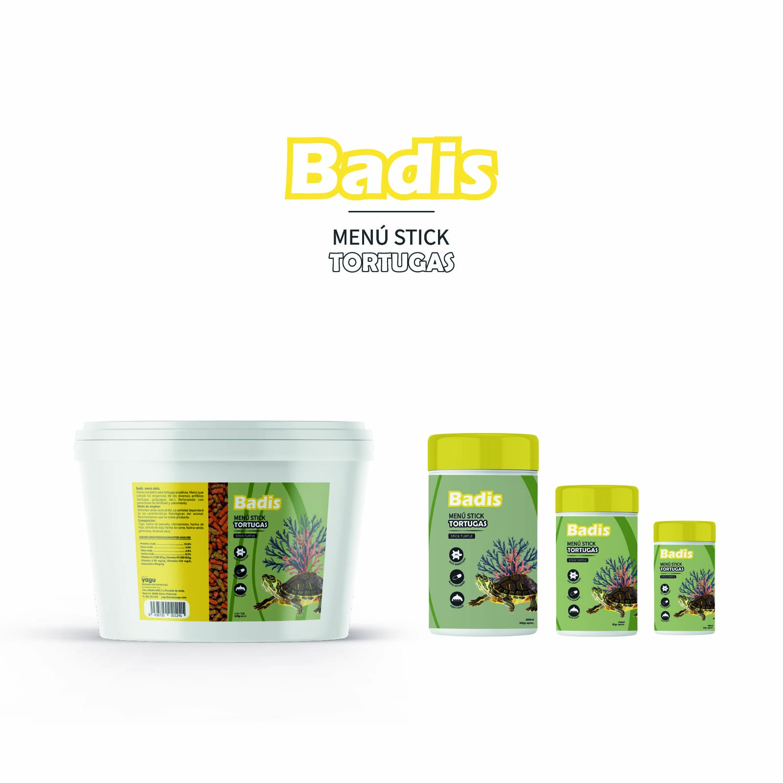 BADIS MENU DE TORTUGAS STICK