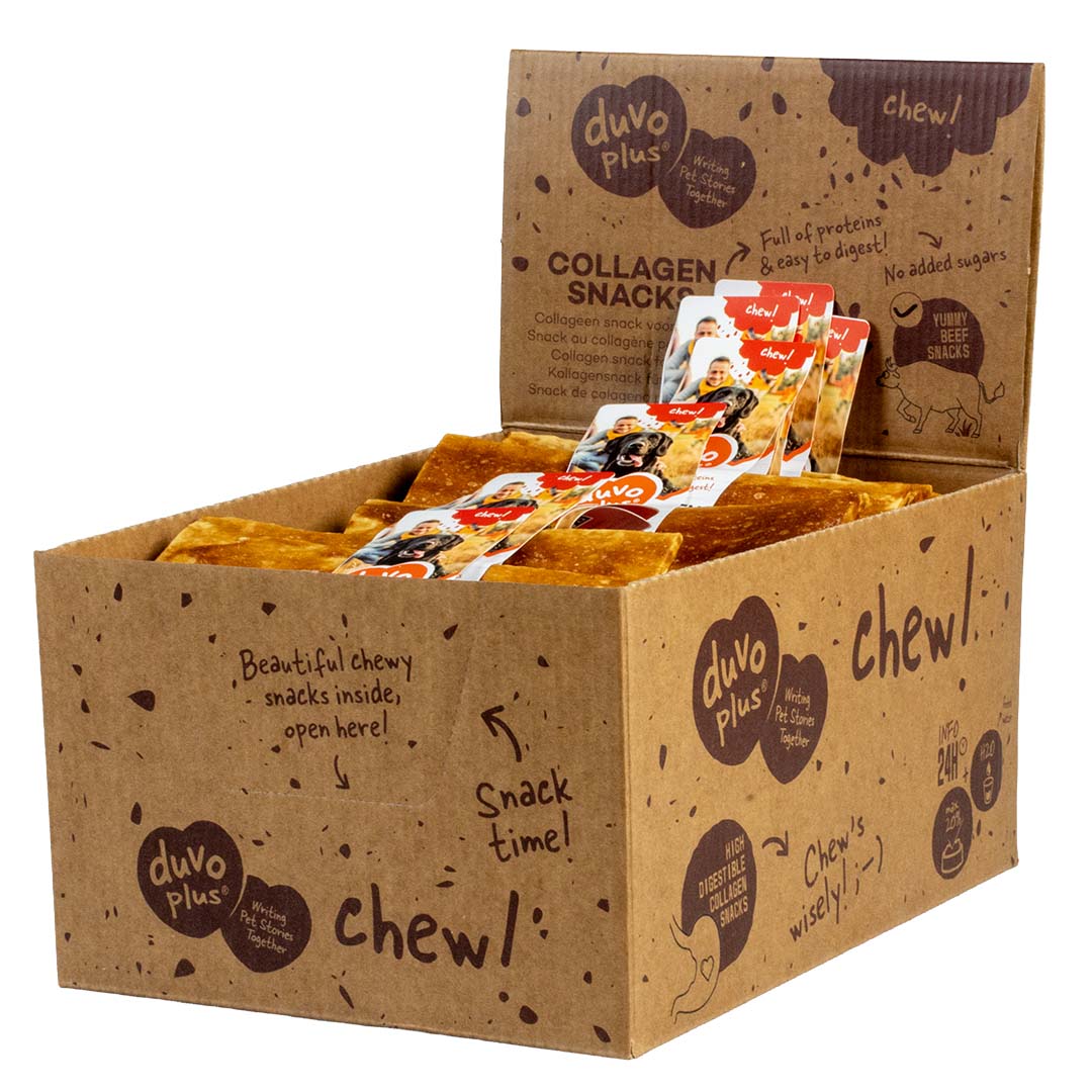 DUVO CHEW STRIP COLAGENO DE BUEY 15 CM (1 UNI - 32 GR)