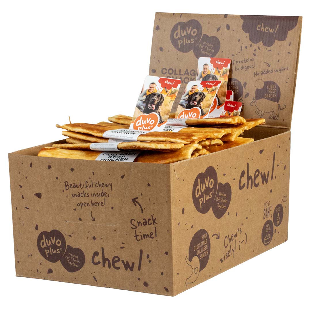 DUVO CHEW STRIP COLAGENO DE POLLO 15 CM (1 UNI - 32 GR)