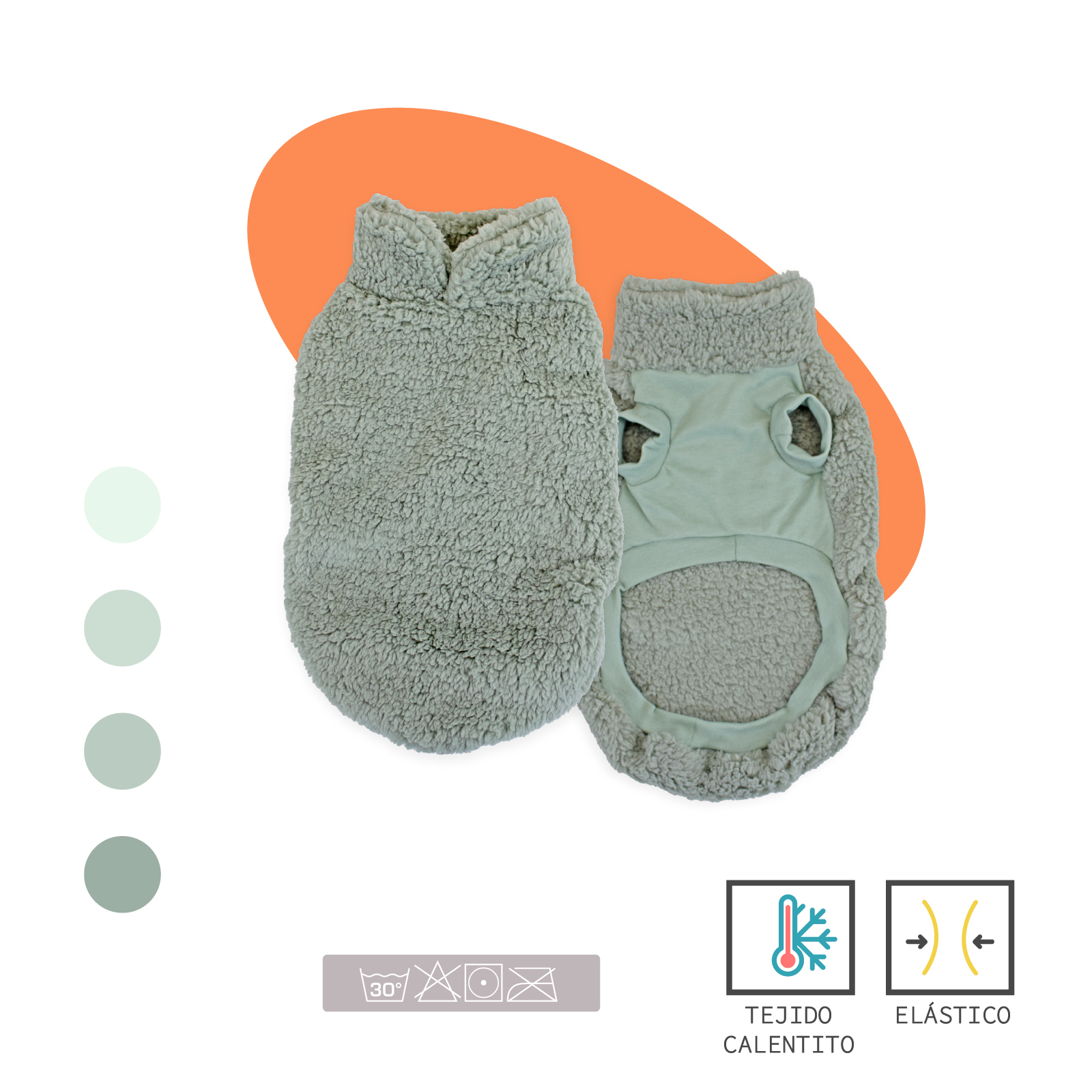 YAGU MODA SUDADERA COZY GREEN