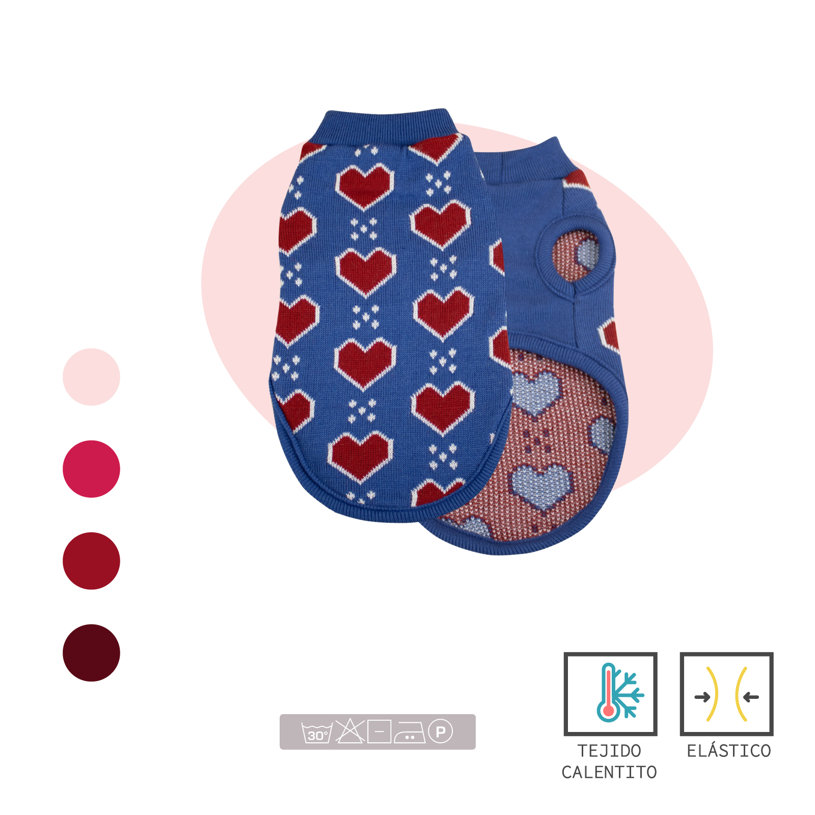 YAGU MODA JERSEY PUNTO CORAZONES