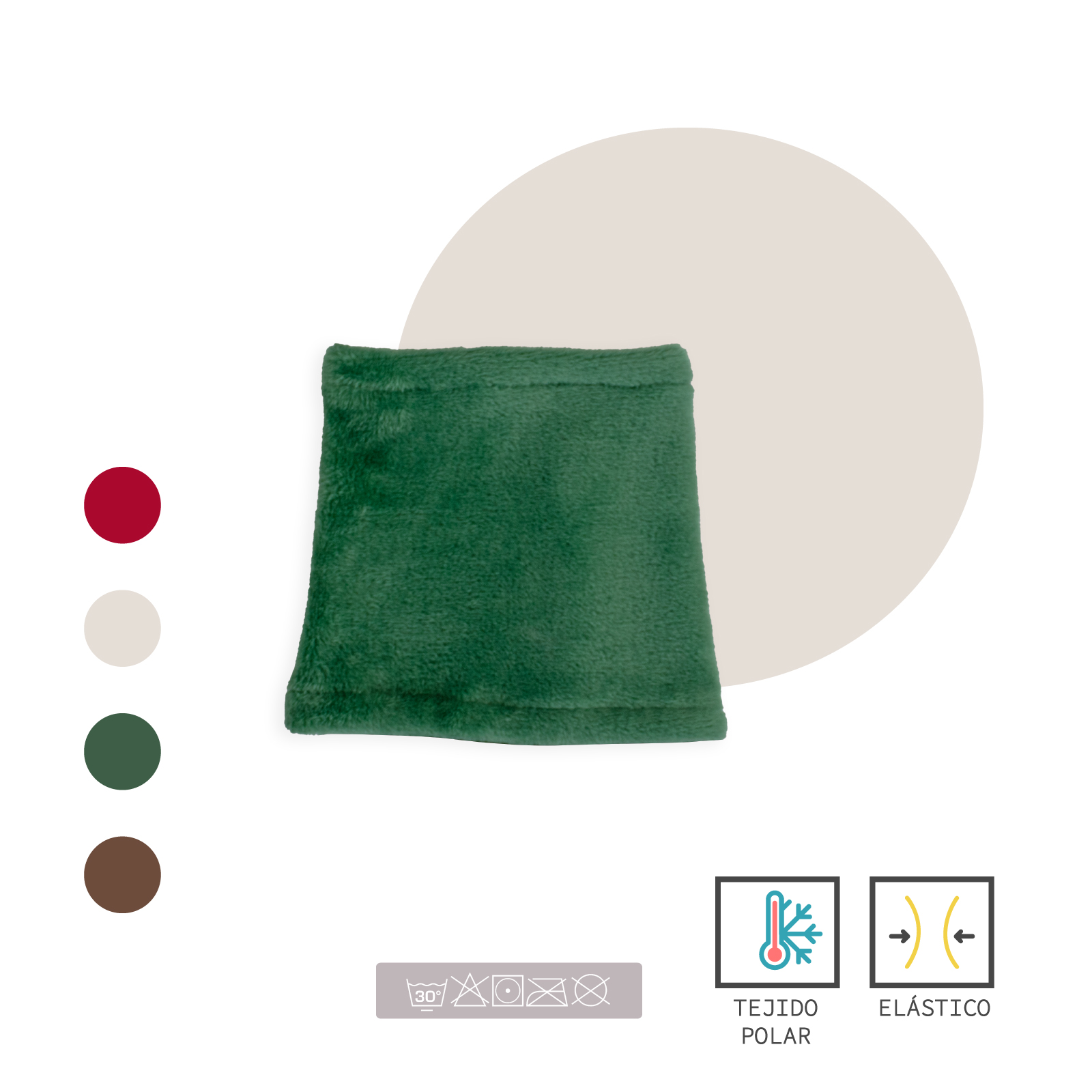 YAGU MODA BUFANDA BRAGA VERDE