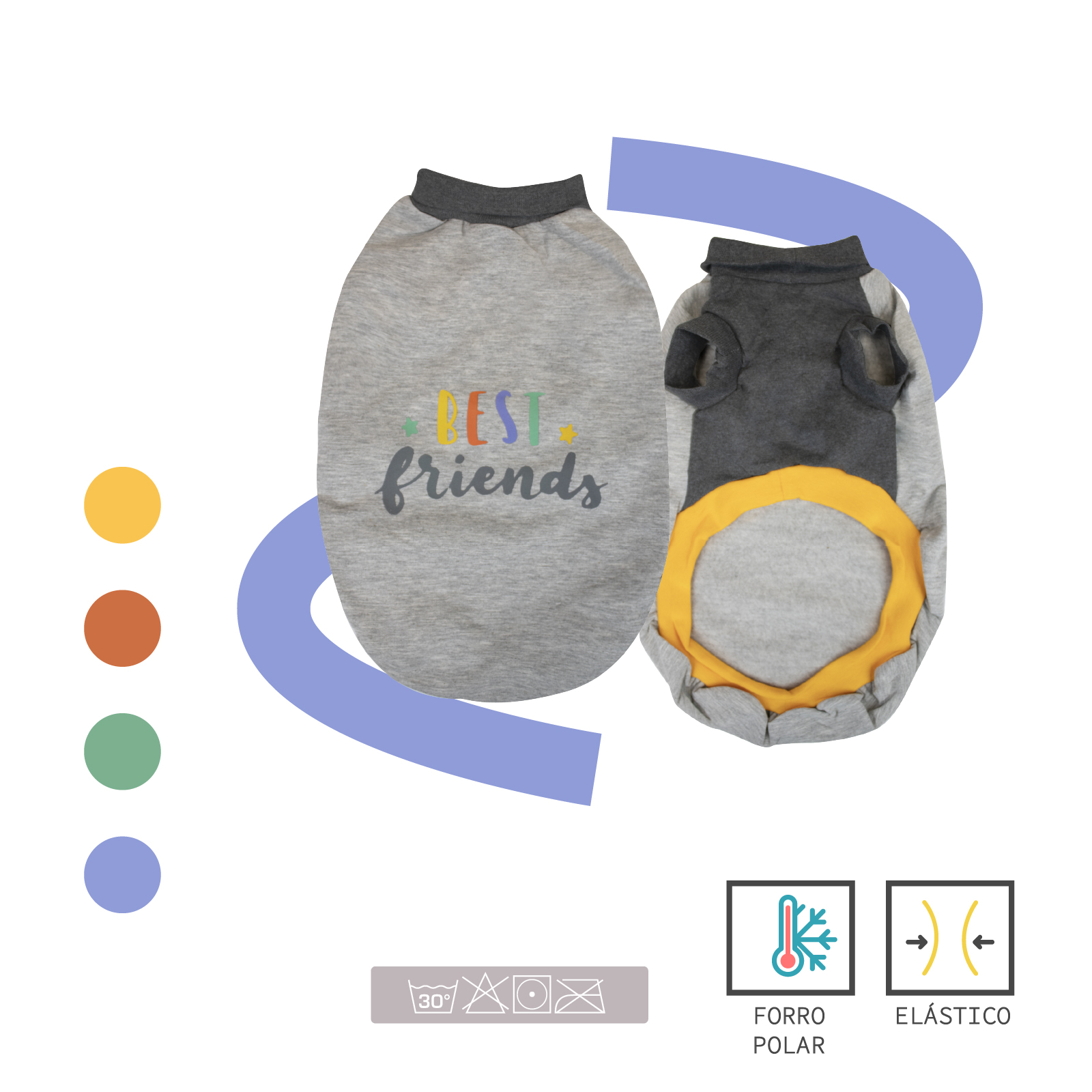 YAGU MODA SUDADERA AFELPADA FRIENDS