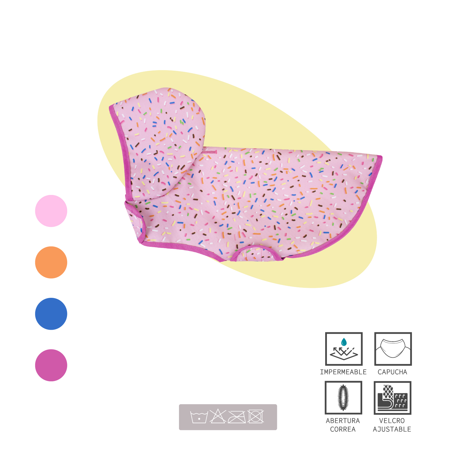 YAGU MODA IMPERMEABLE CONFETI