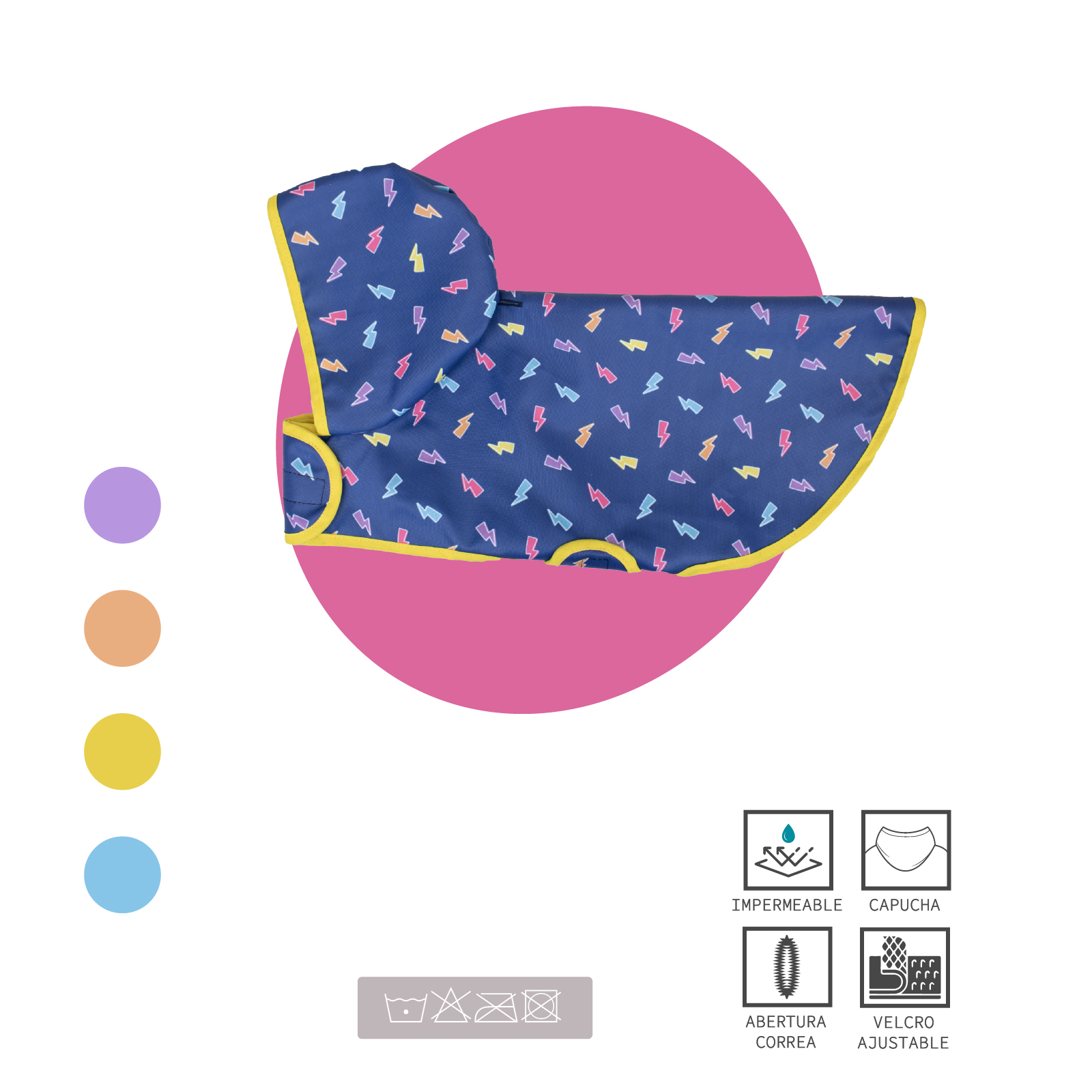 YAGU MODA IMPERMEABLE RAYOS