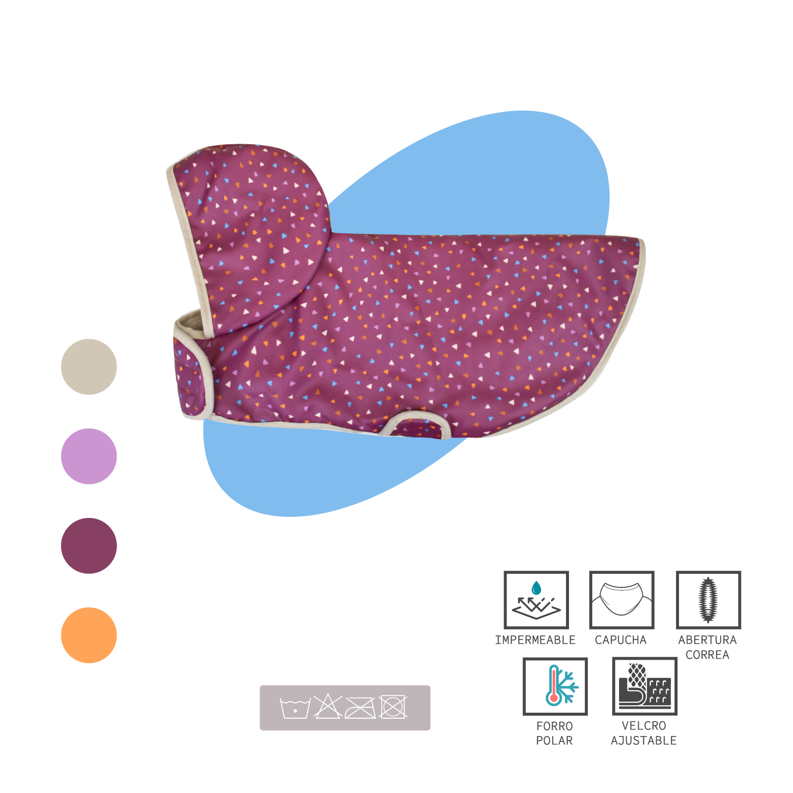 YAGU MODA IMPERMEABLE CHISPAS