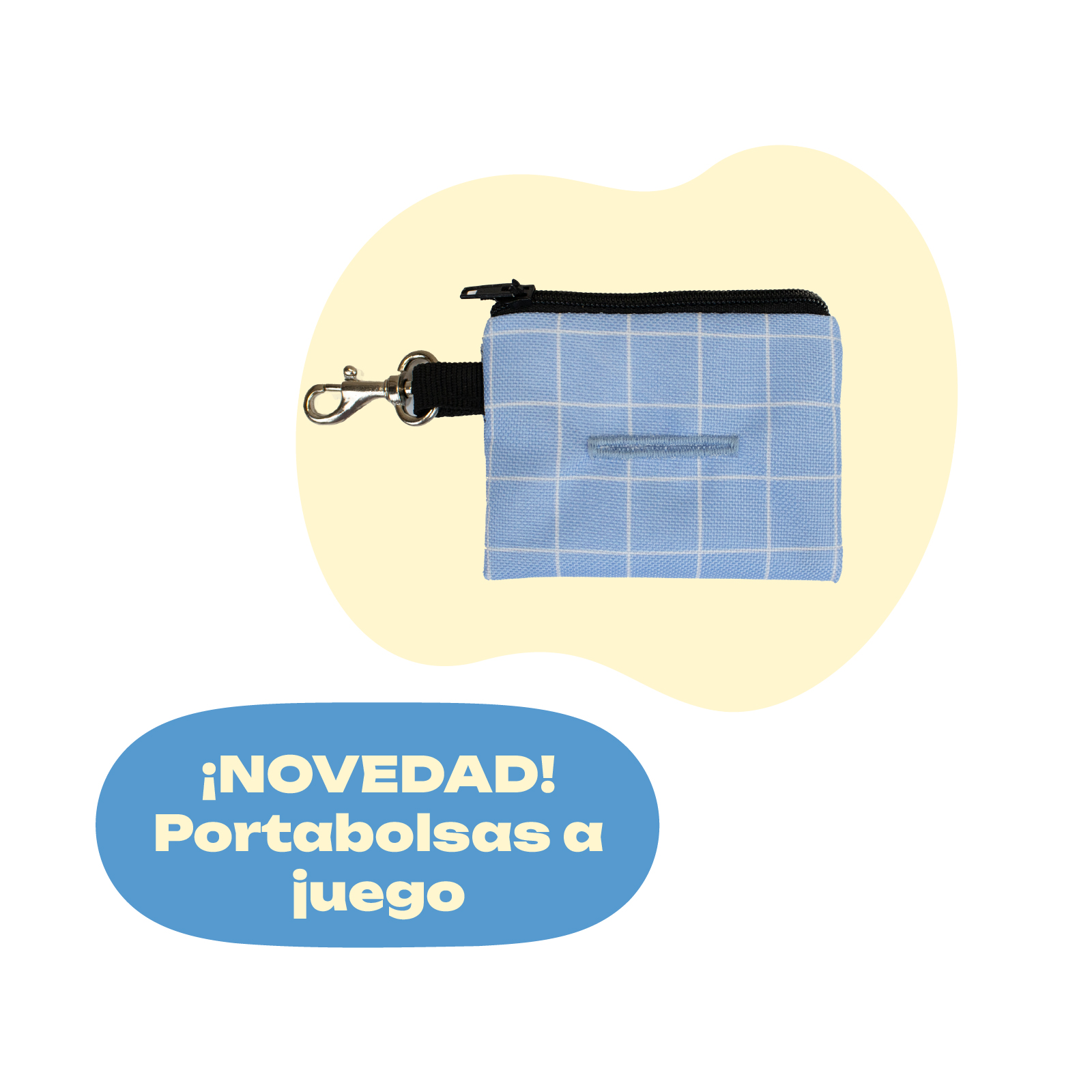 YAGU PASEO PETRAL NYLON QUADRE AZUL