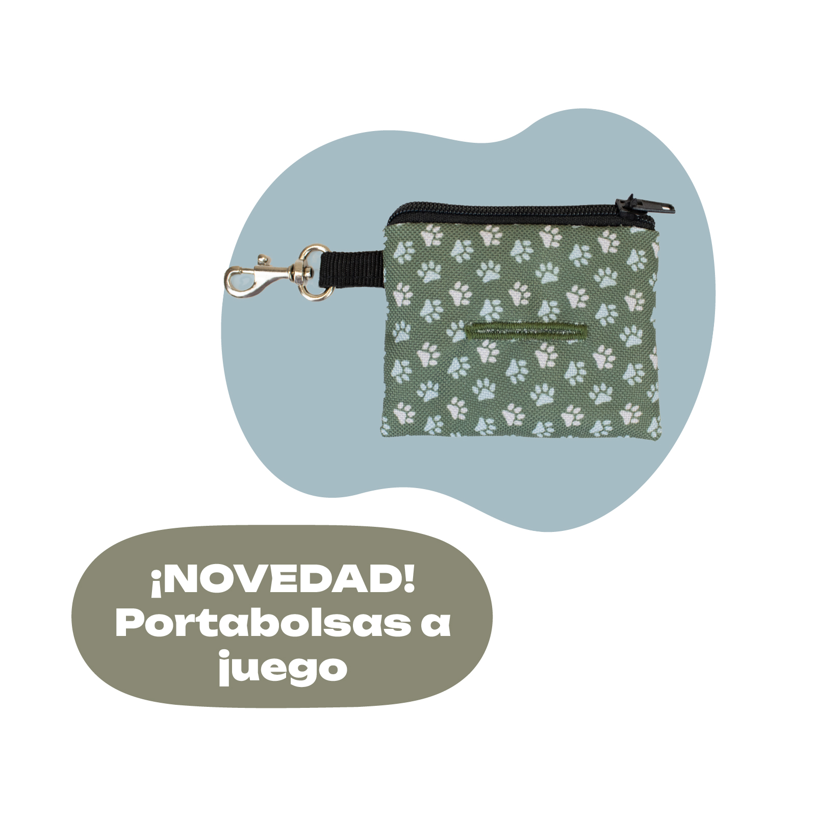 YAGU PASEO COLLAR NYLON HUELLAS