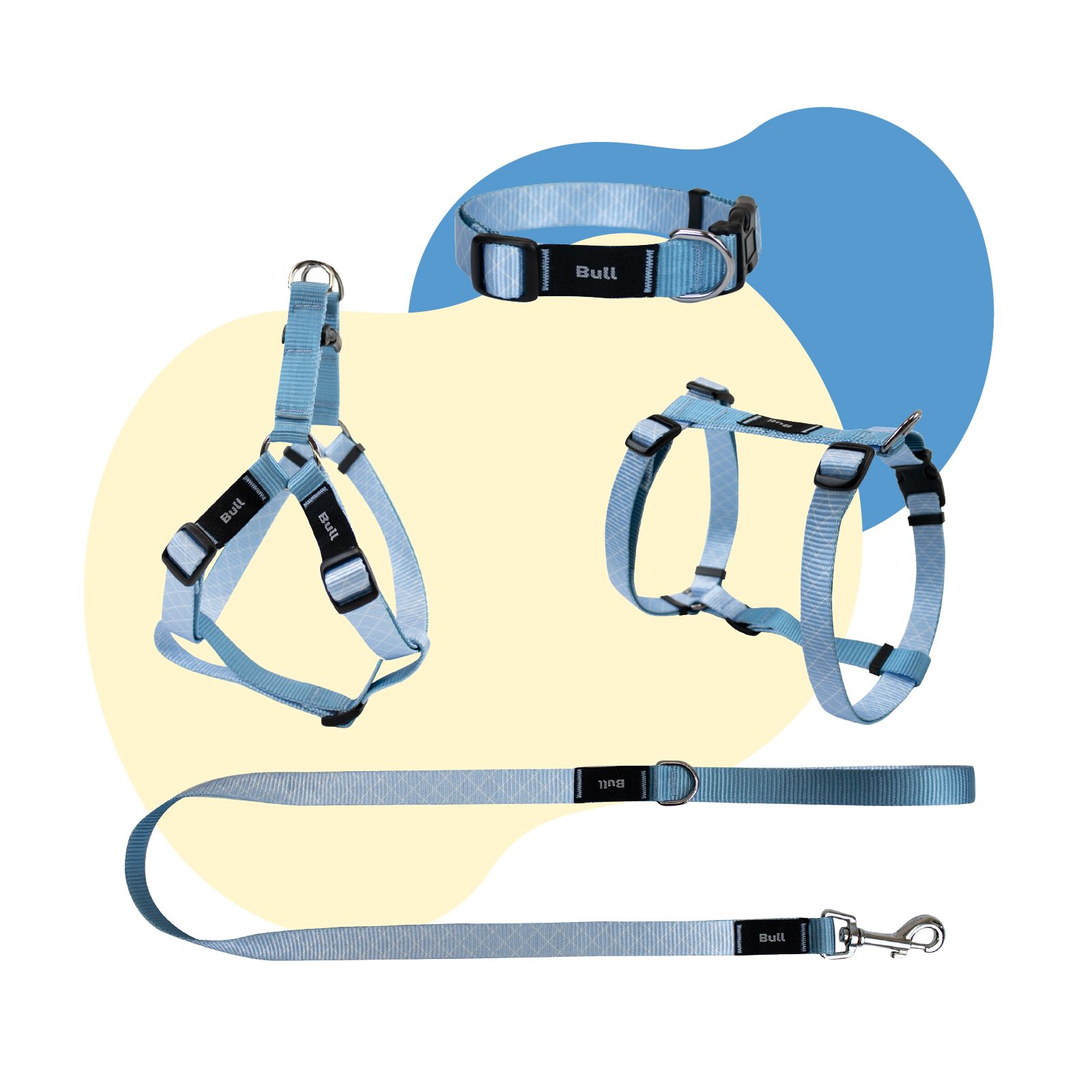 YAGU PASEO PORTABOLSAS QUADRE AZUL T-U  8 x 6,5 CM