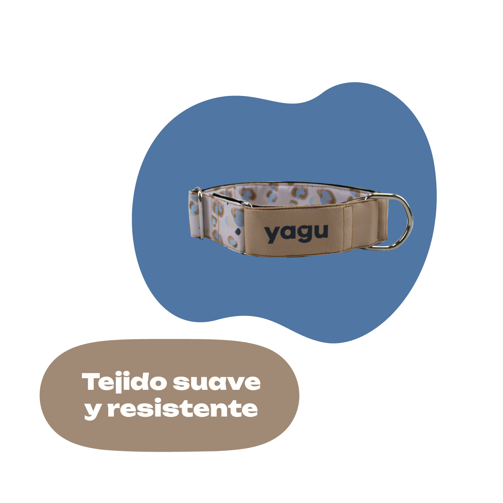 YAGU PASEO COLLAR MARTINGALE LEOPARD