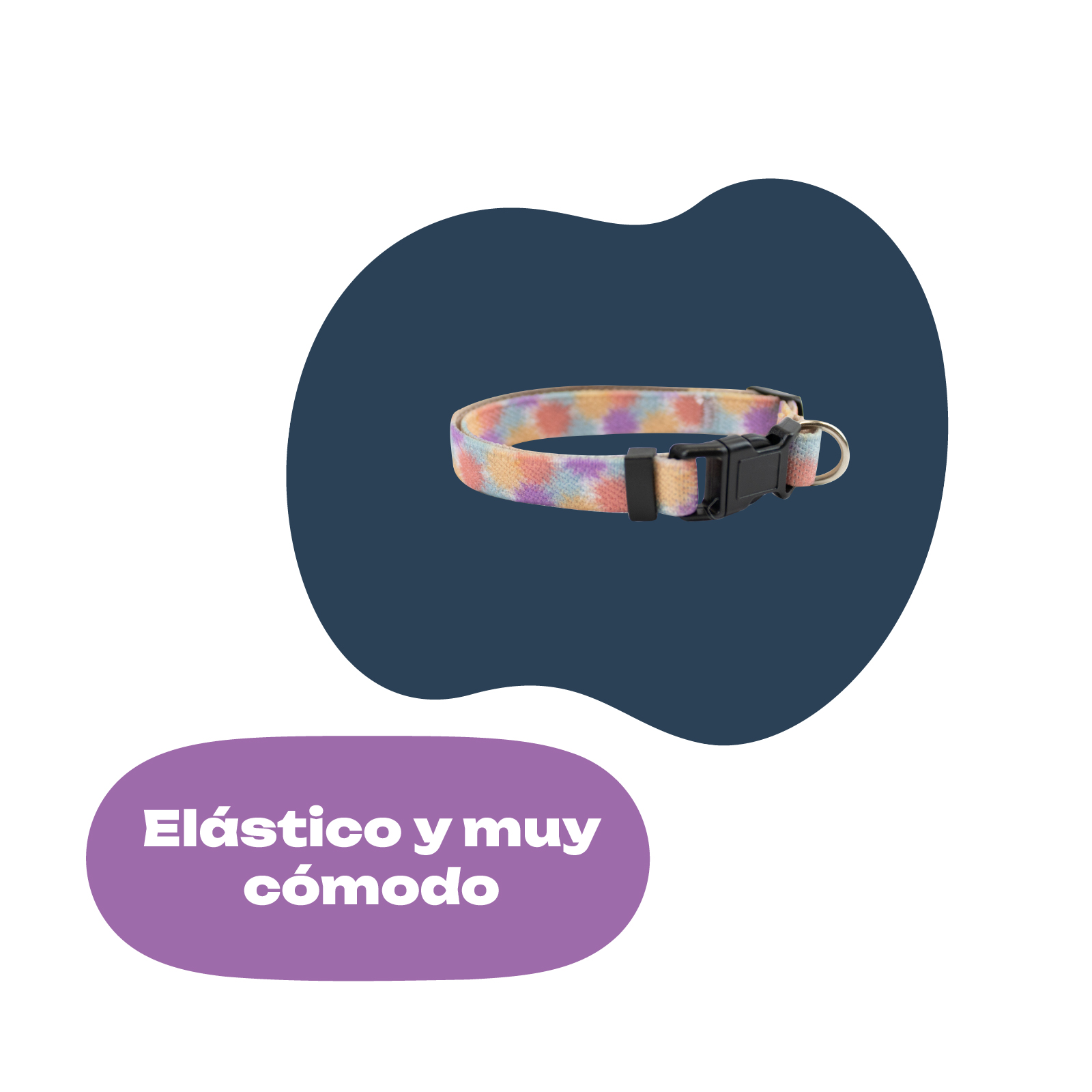 YAGU PASEO COLLAR ELASTICO POMPON T-U  25-35 x 1 CM