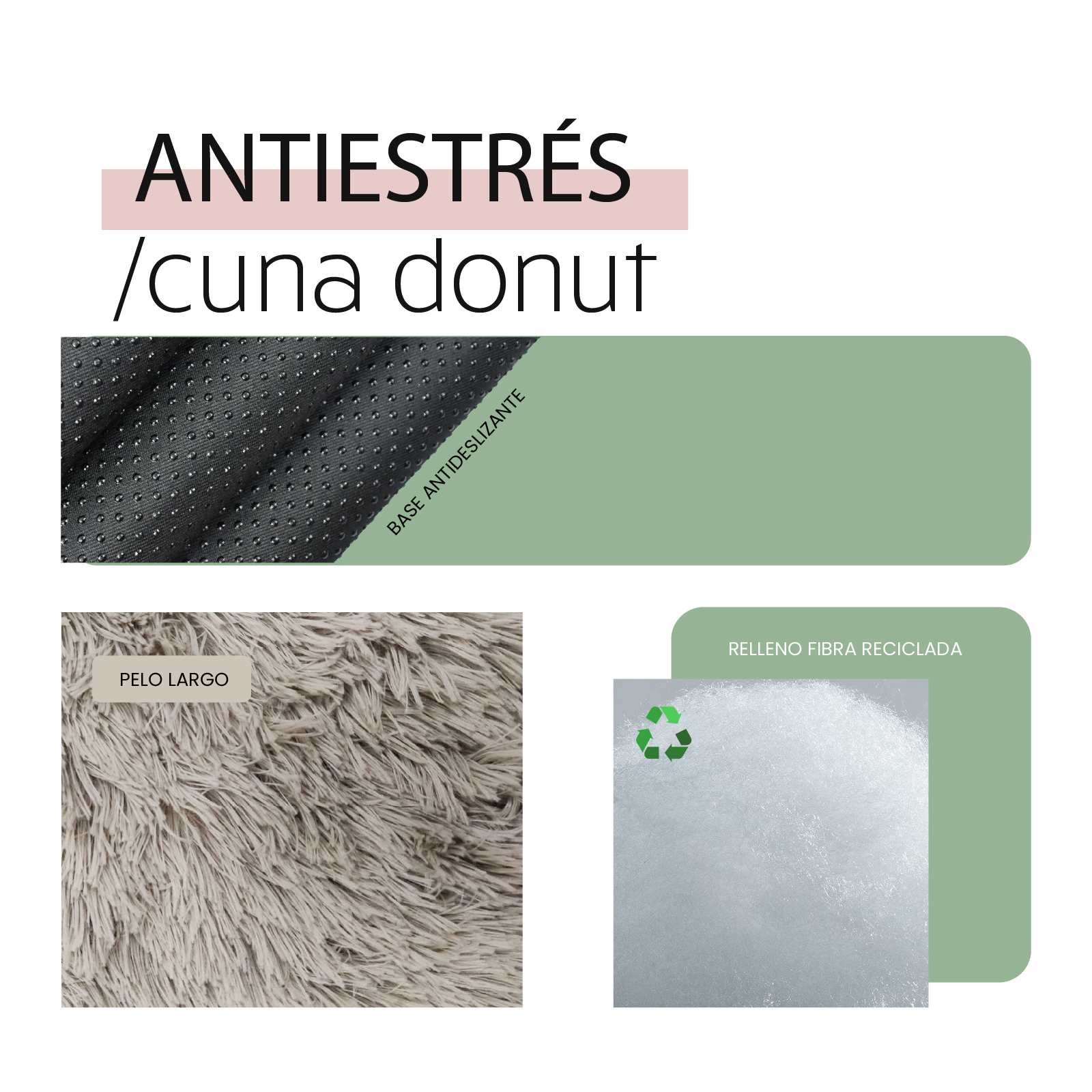 YAGU DESCANSO CUNA DONUT ANTIESTRES LILA