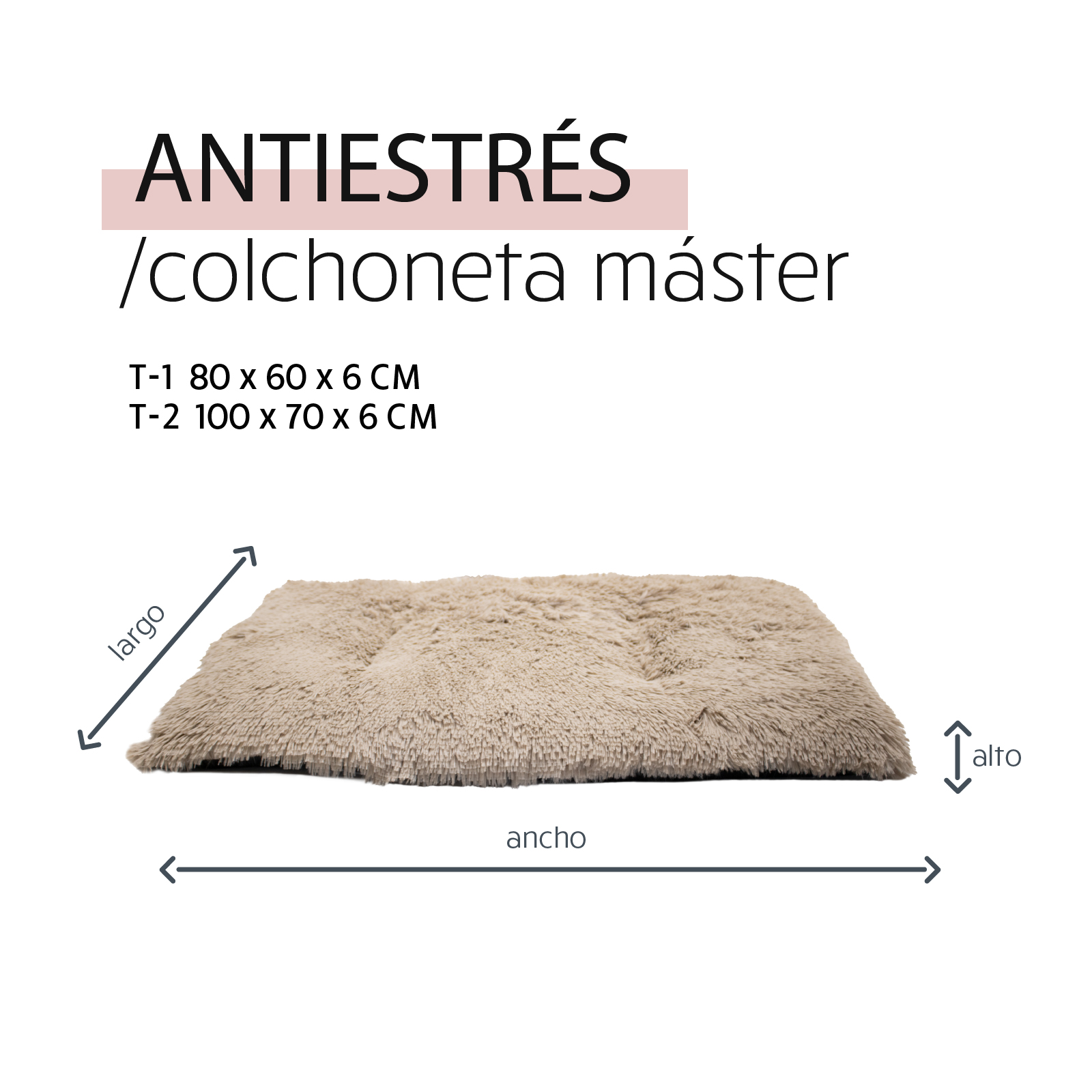 YAGU DESCANSO COLCHON MASTER ANTIESTRES ANTRACITA