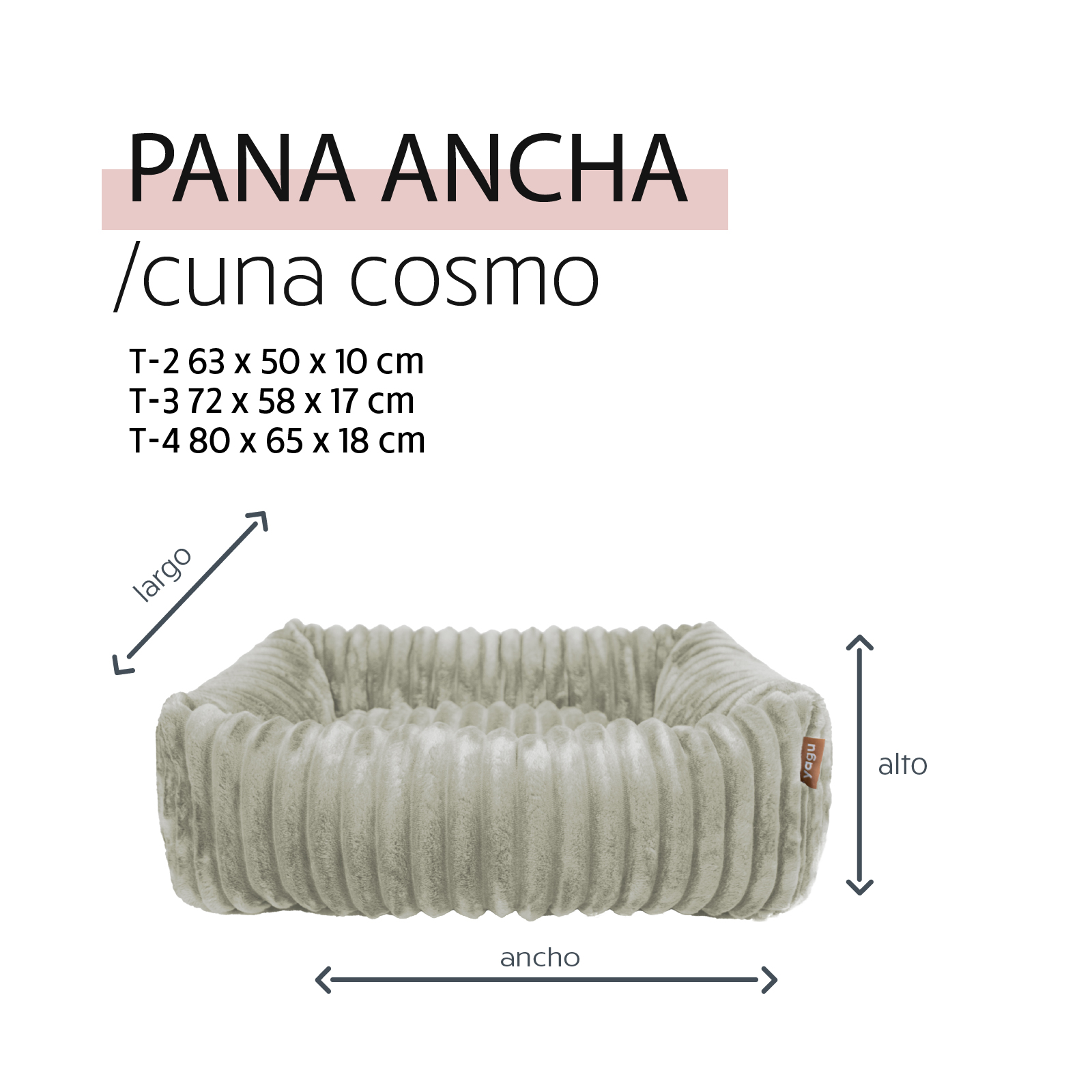 YAGU DESCANSO CUNA COSMO PANA ANCHA MALVA