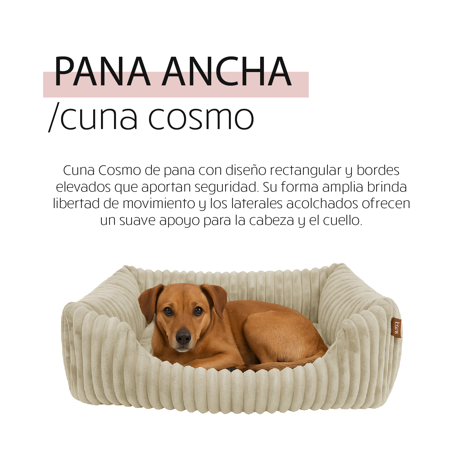 YAGU DESCANSO CUNA COSMO PANA ANCHA BEIGE