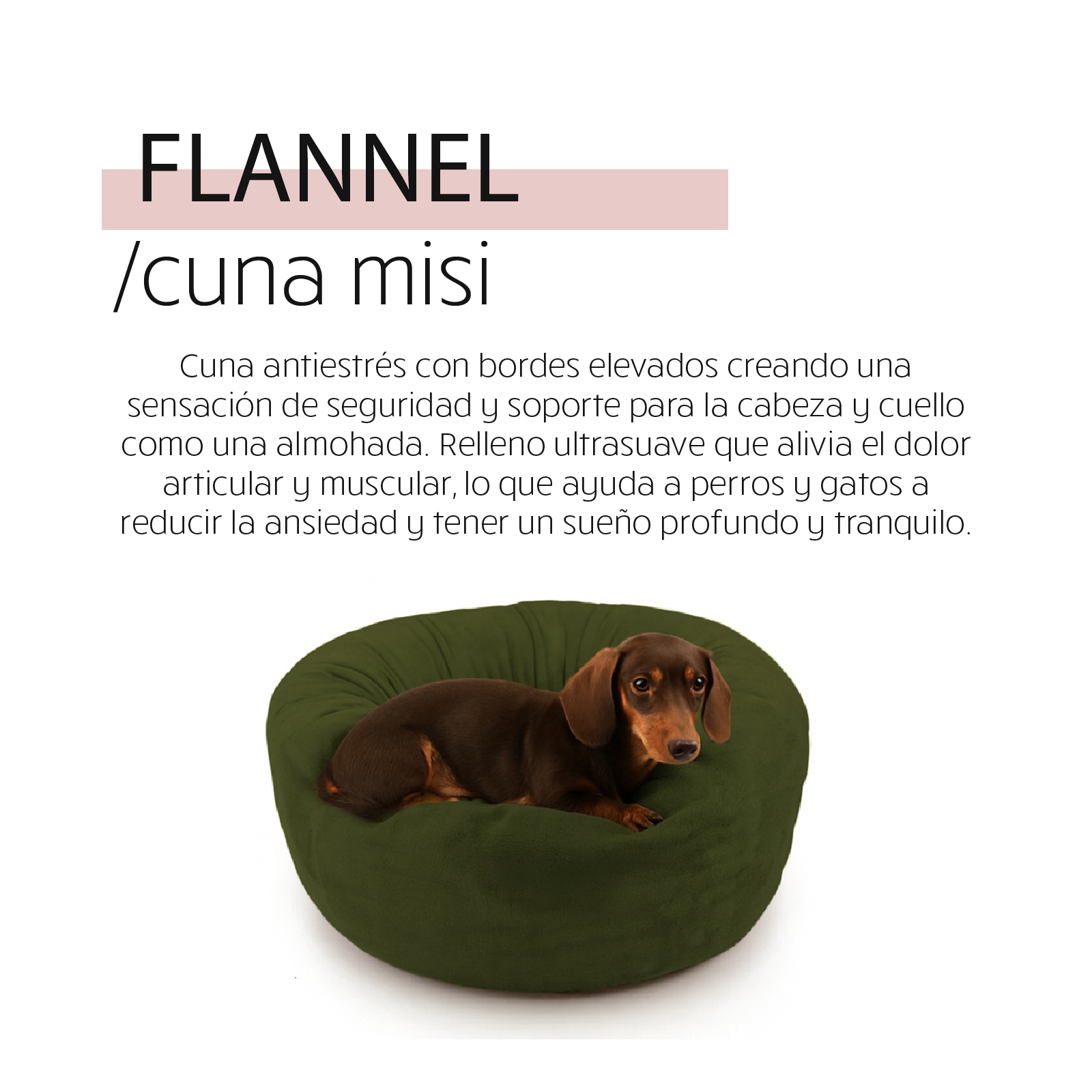 YAGU DESCANSO CUNA MISI FLANNEL BEIGE