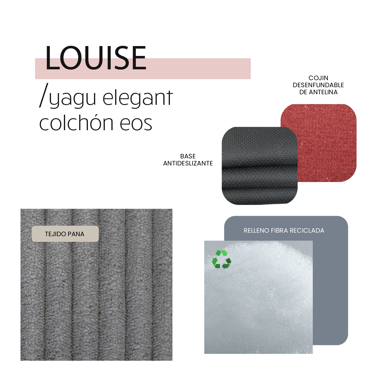 YAGU DESCANSO COJIN EOS LOUISE T-U  100 x 70 CM