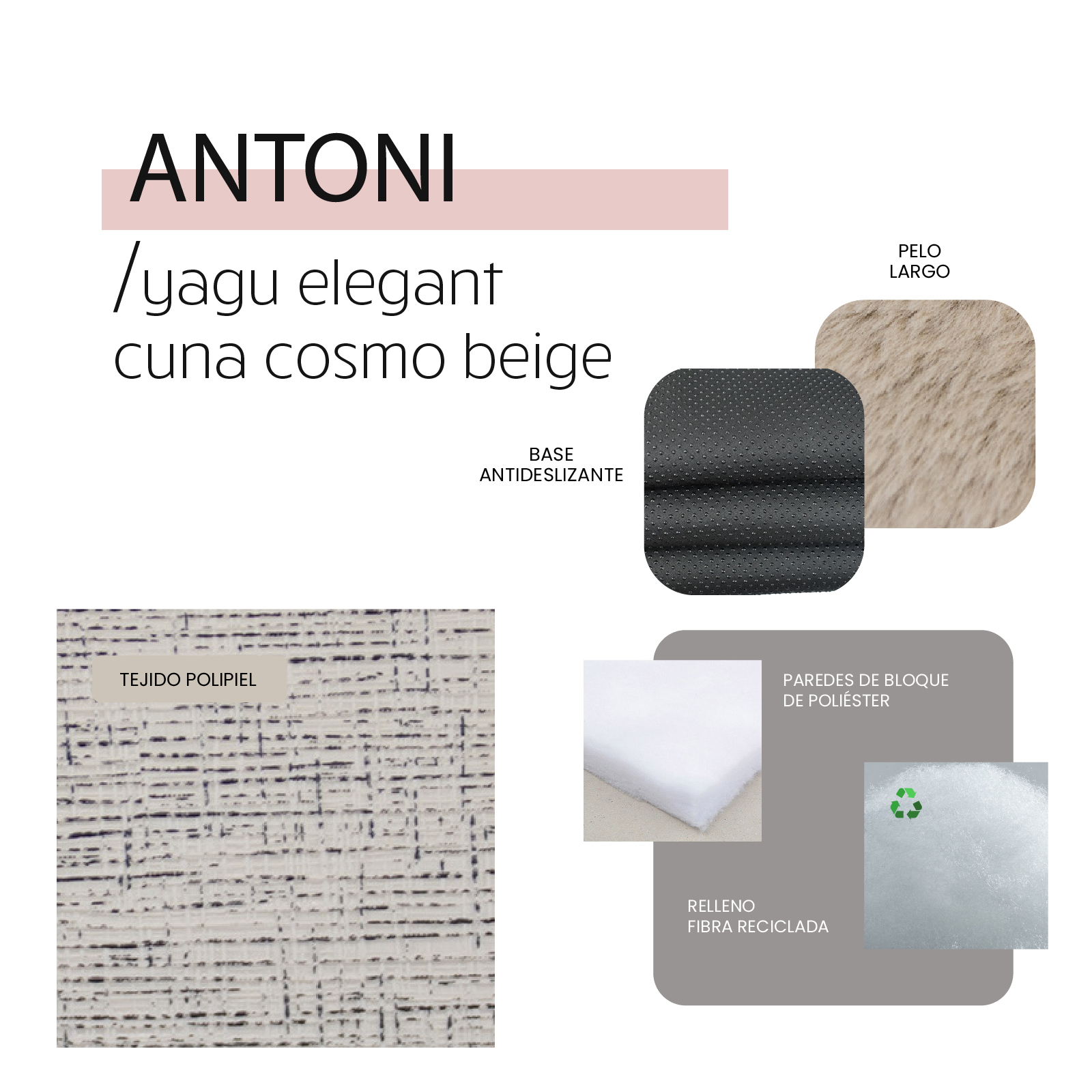 YAGU DESCANSO CUNA COSMO ANTONI BEIGE