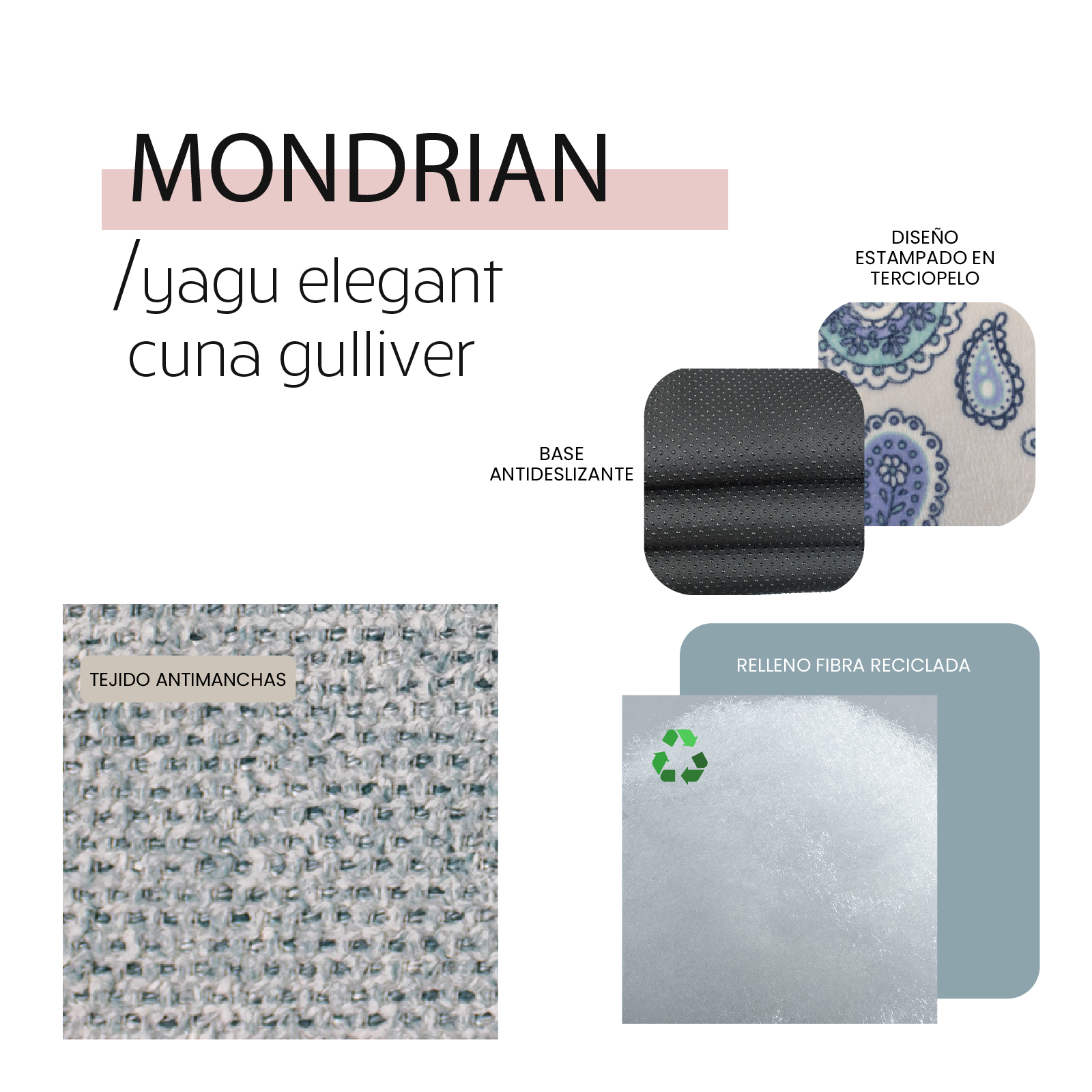 YAGU DESCANSO CUNA GULLIVER MONDRIAN