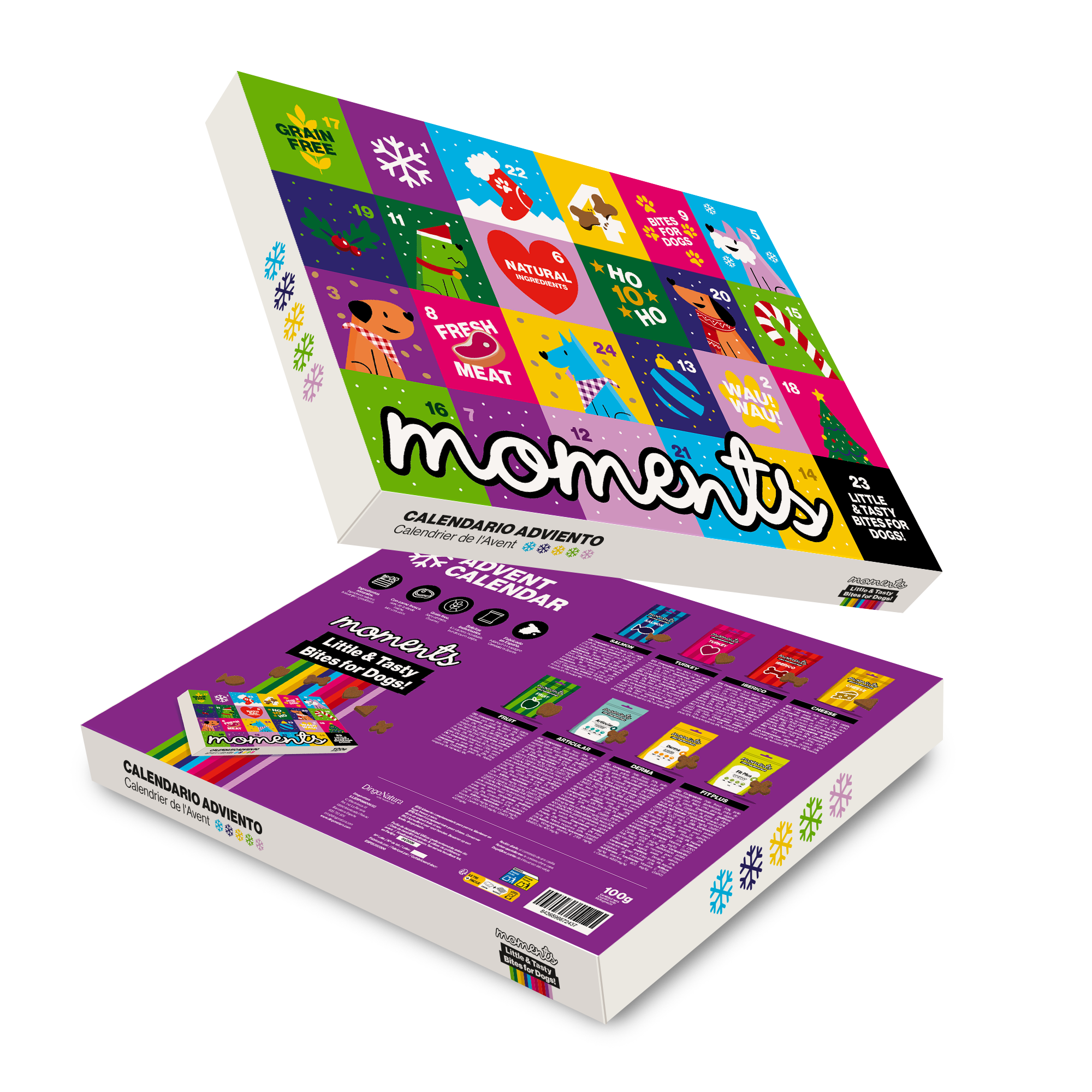 DNG MOMENTS DOG CALENDARIO DE ADVIENTO 100 G