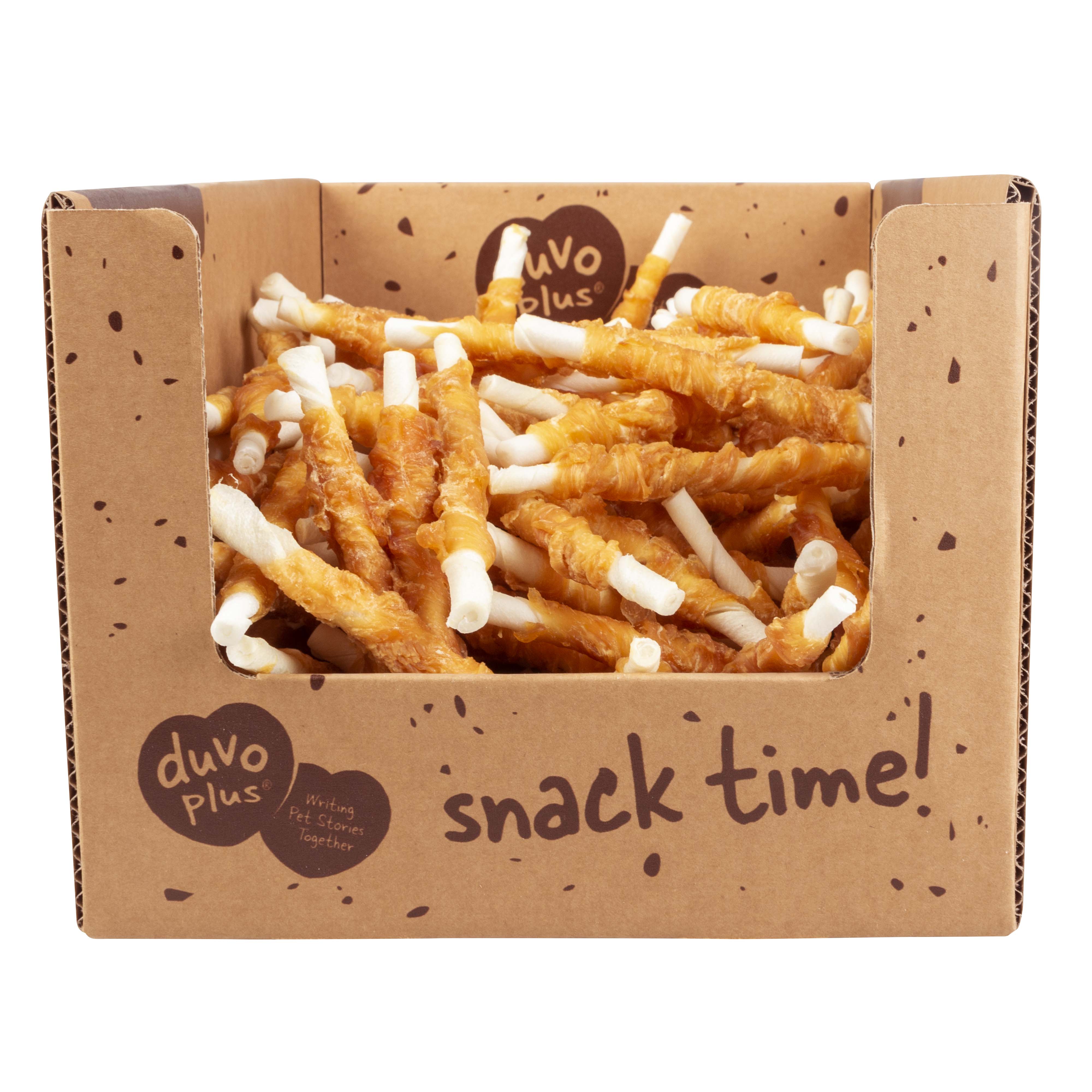 DUVO MEAT! PALOS DE POLLO Y PIEL NATURAL T-S 12,5 CM DISPLAY