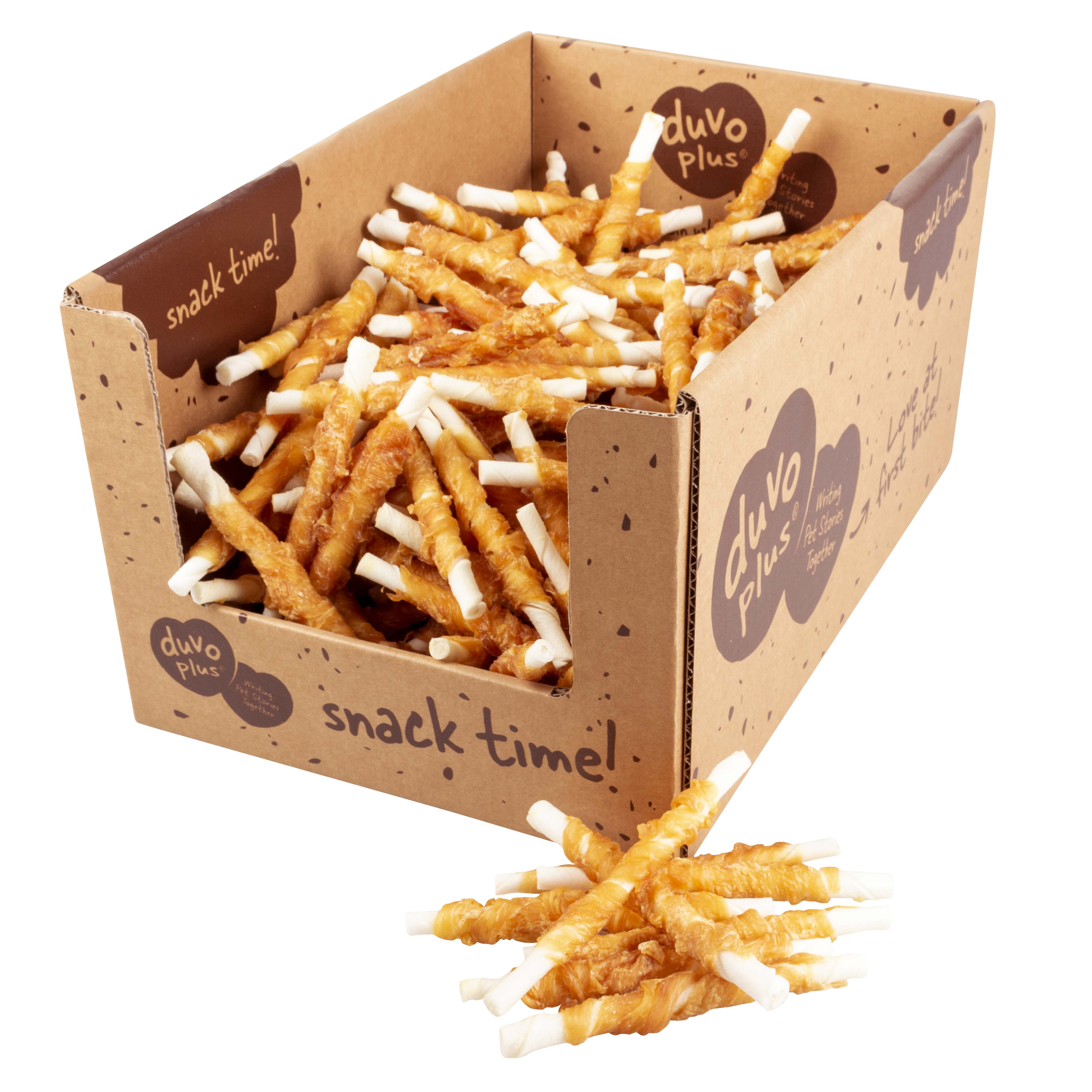 DUVO MEAT! PALOS DE POLLO Y PIEL NATURAL T-S 12,5 CM DISPLAY