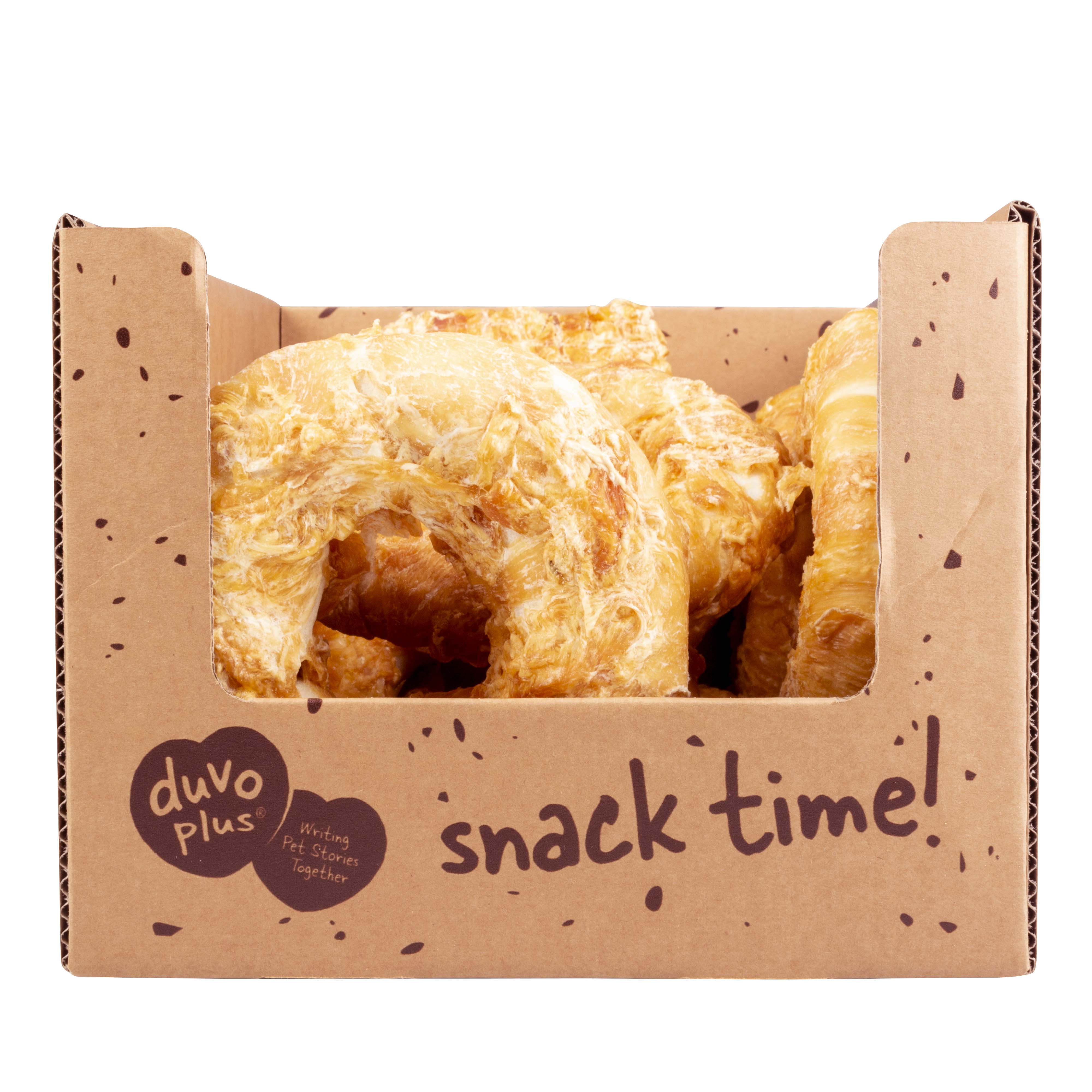 DUVO MEAT! BAGELS DE POLLO Y PIEL NATURAL T-L 15-18 CM DISPLAY