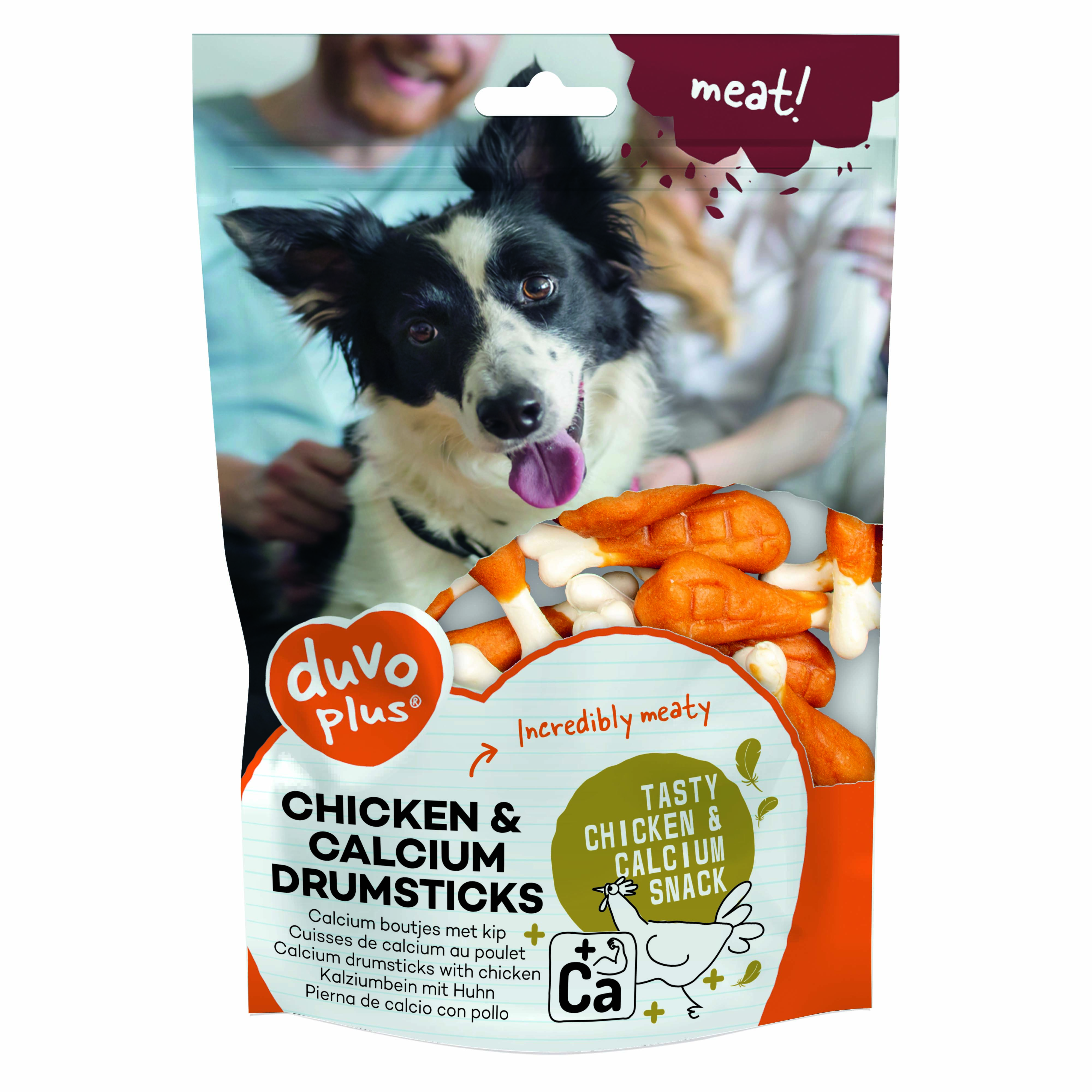 DUVO MEAT! MUSLOS DE POLLO Y CALCIO 180 GR