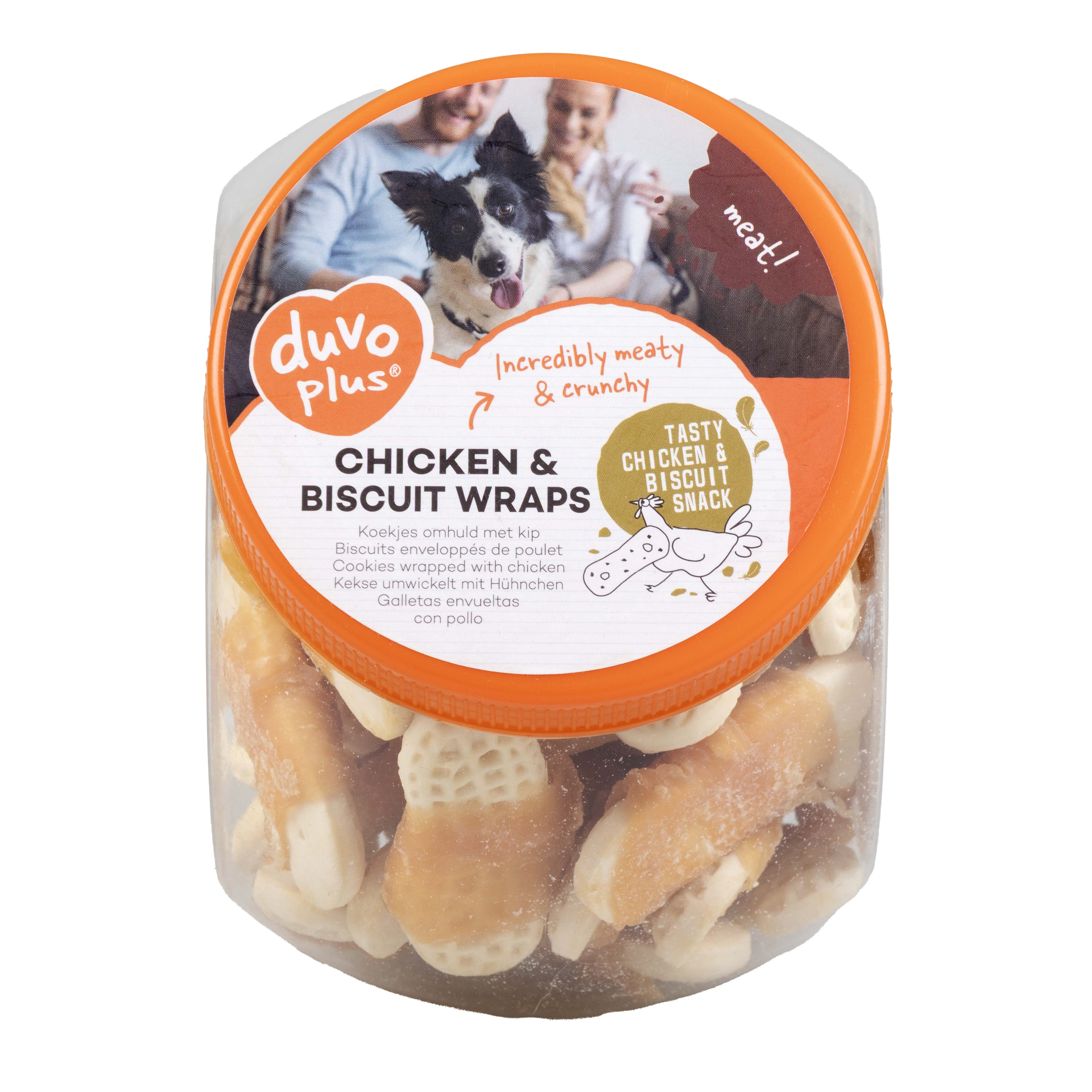 DUVO MEAT! WRAPS DE POLLO Y GALLETA 400 GR