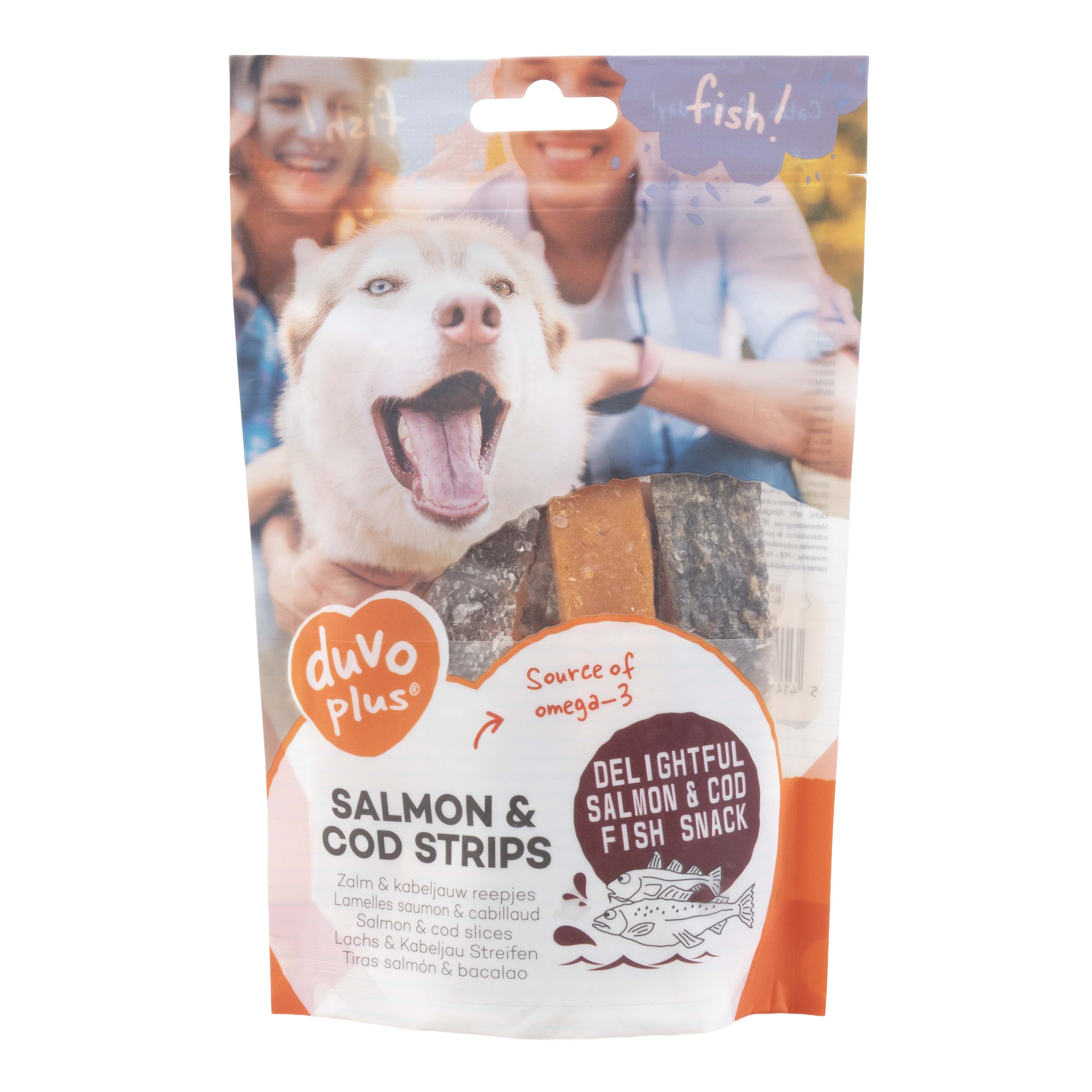 DUVO FISH! TIRAS DE PESCADO Y POLLO 80 GR