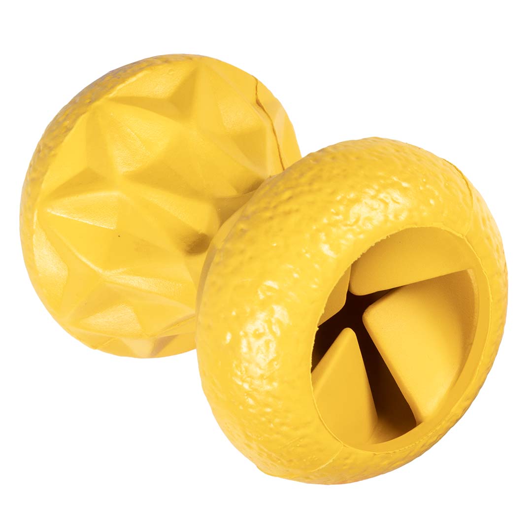 NEW DUVO JUGUETE PERRO GRIPLAY RELOJ DE ARENA AMARILLO  12 x 8,6 x 8,6 CM