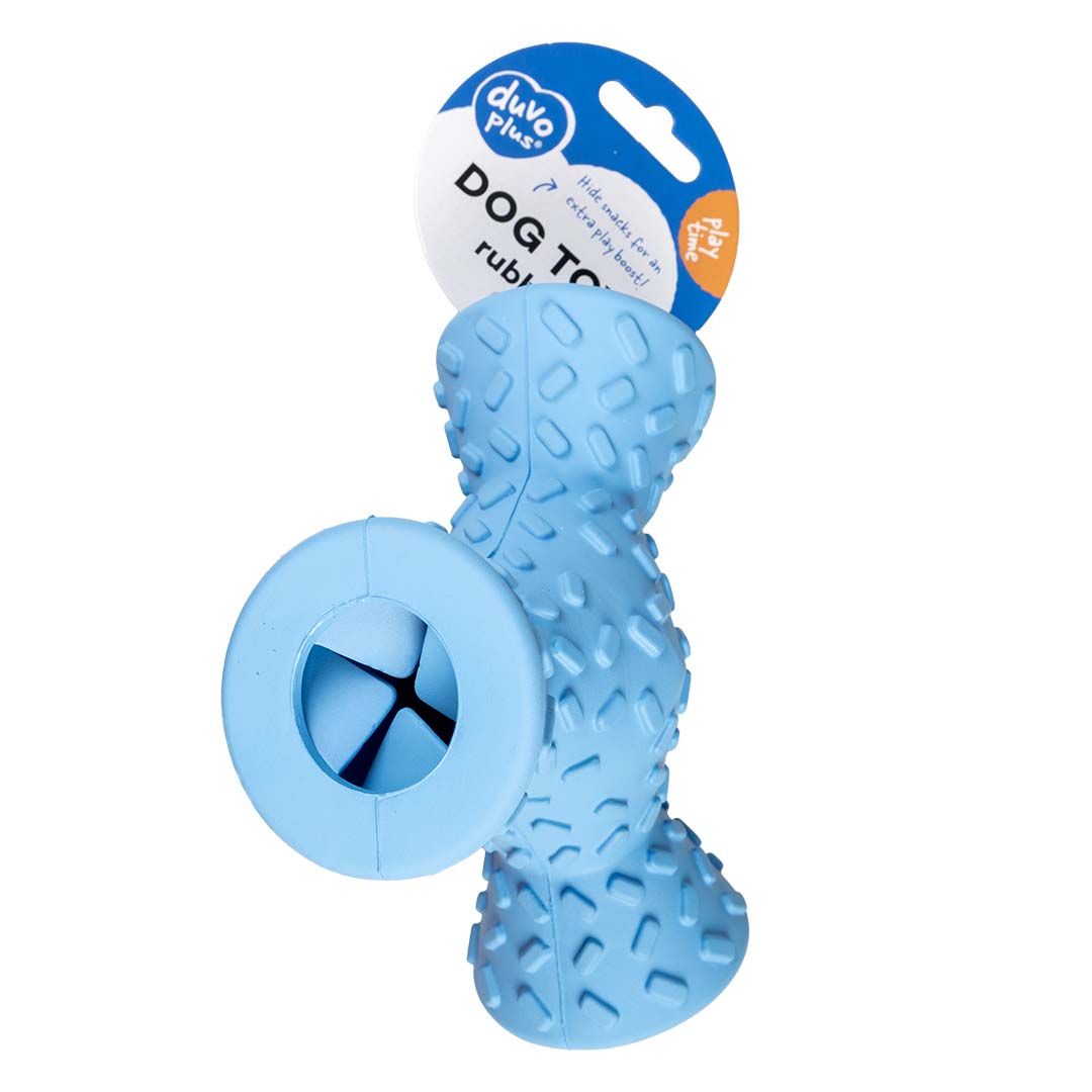 NEW DUVO JUGUETE PERRO GRIPLAY TRIPOD AZUL  16 x 14 x 6,5 CM