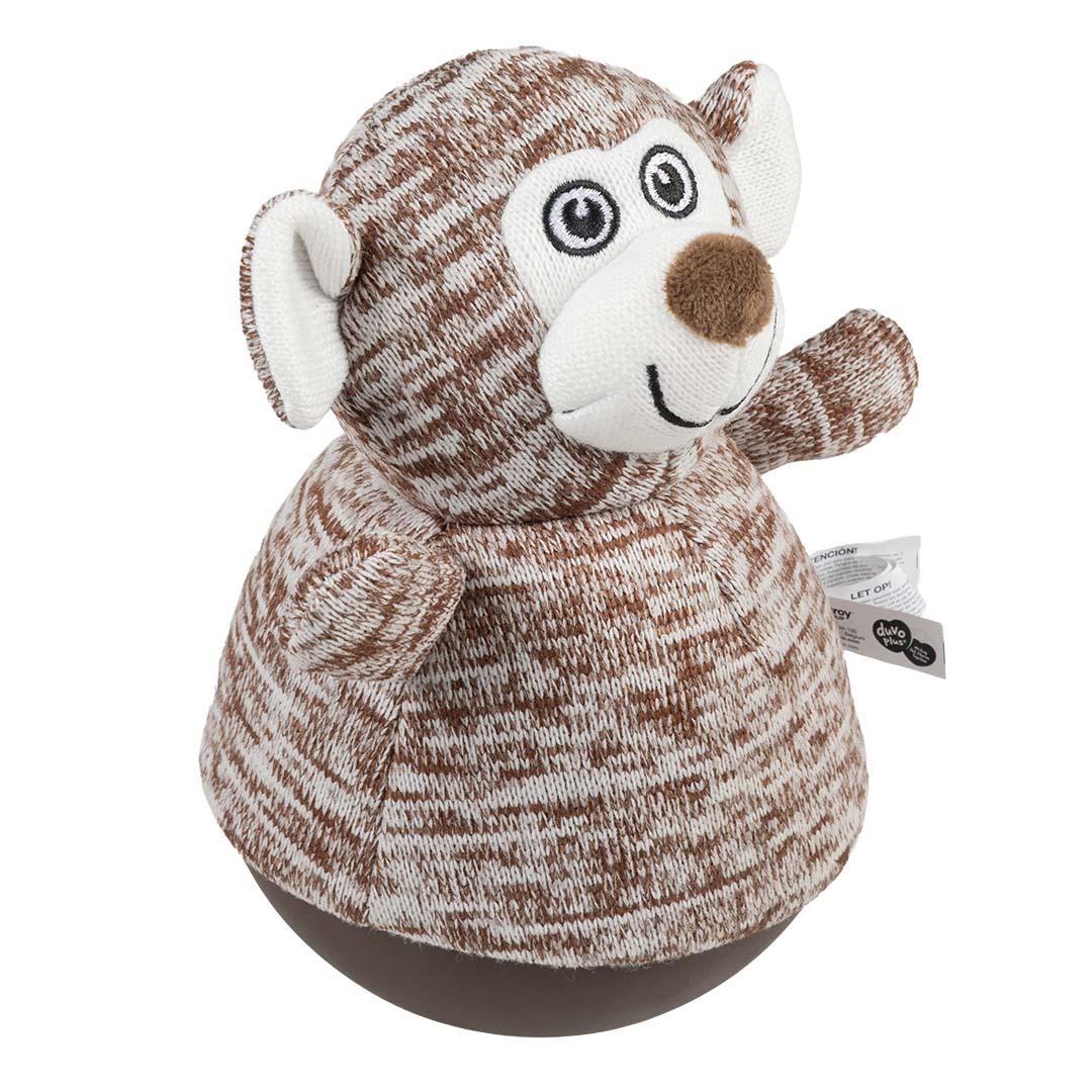NEW DUVO JUGUETE PERRO PELUCHE TUMBLY MONO MARRON  13,5 x 13,5 x 22 CM