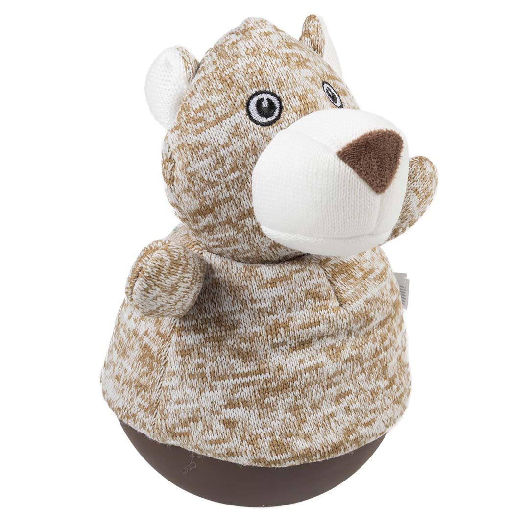 NEW DUVO JUGUETE PERRO PELUCHE TUMBLY LEONA BEIGE  13,5 x 13,5 x 22 CM