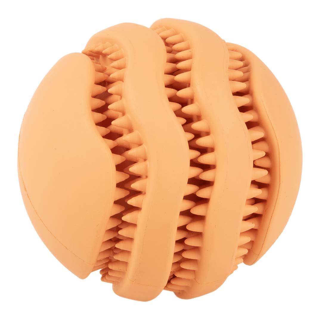 NEW DUVO JUGUETE PERRO NIBBLE ME SPHERE NARANJA T-S  7 x 7 x 7 CM