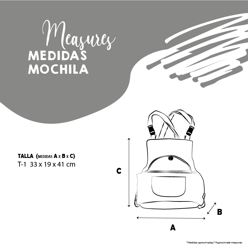 YAGU MOCHILA MOCA T-U  33 x 19 x 41 CM