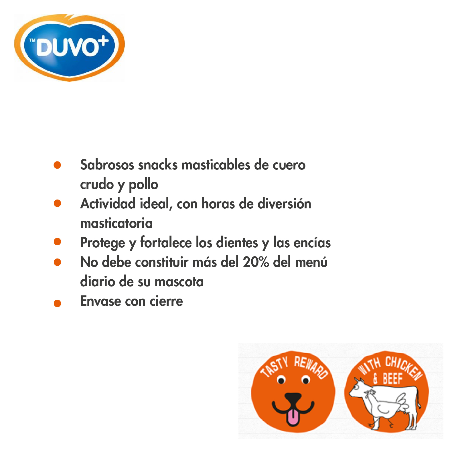 DUVO MEAT HUESO POLLO Y PIEL NATURAL 1 KG