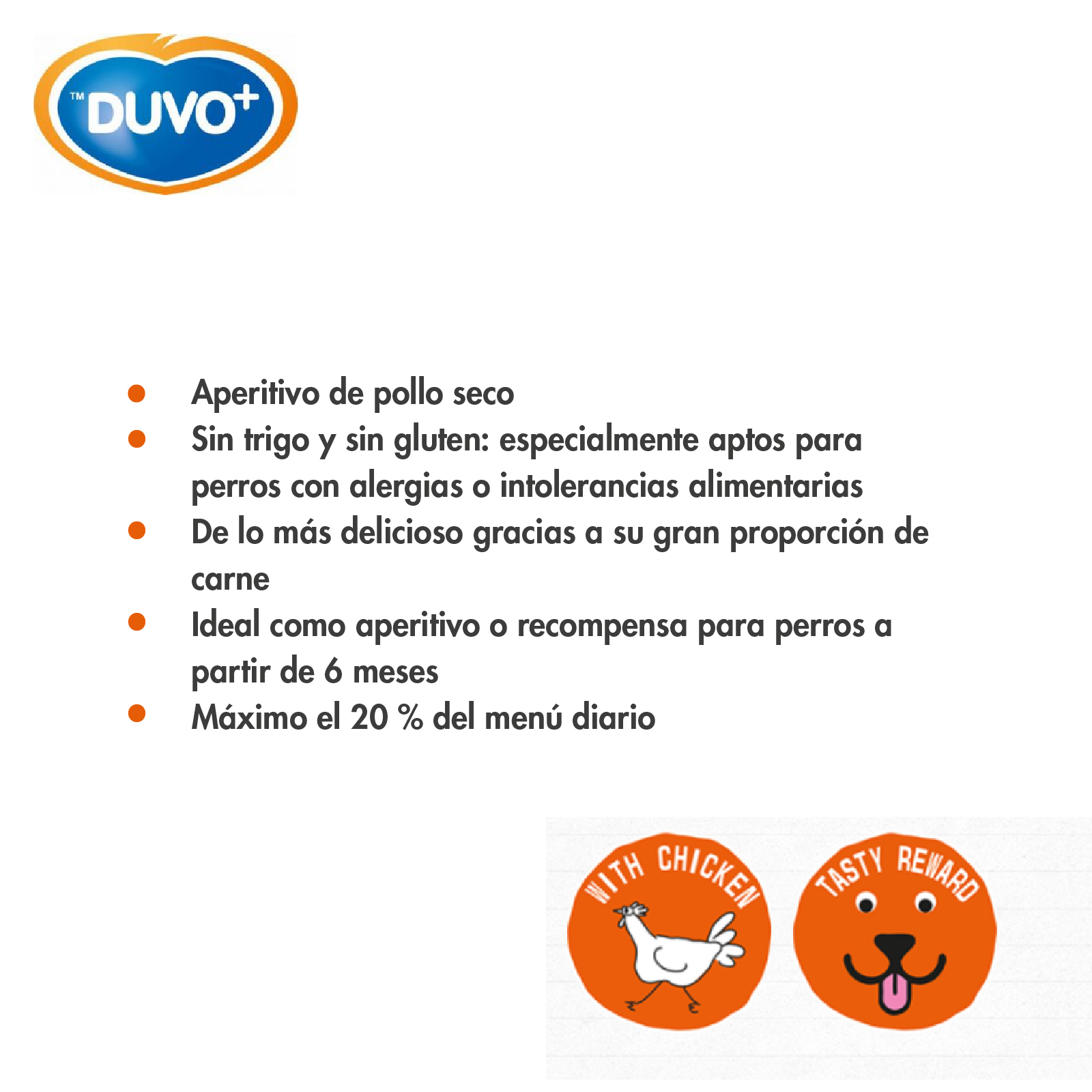 DUVO MEAT PECHUGAS DE POLLO BOLSA 100 GR