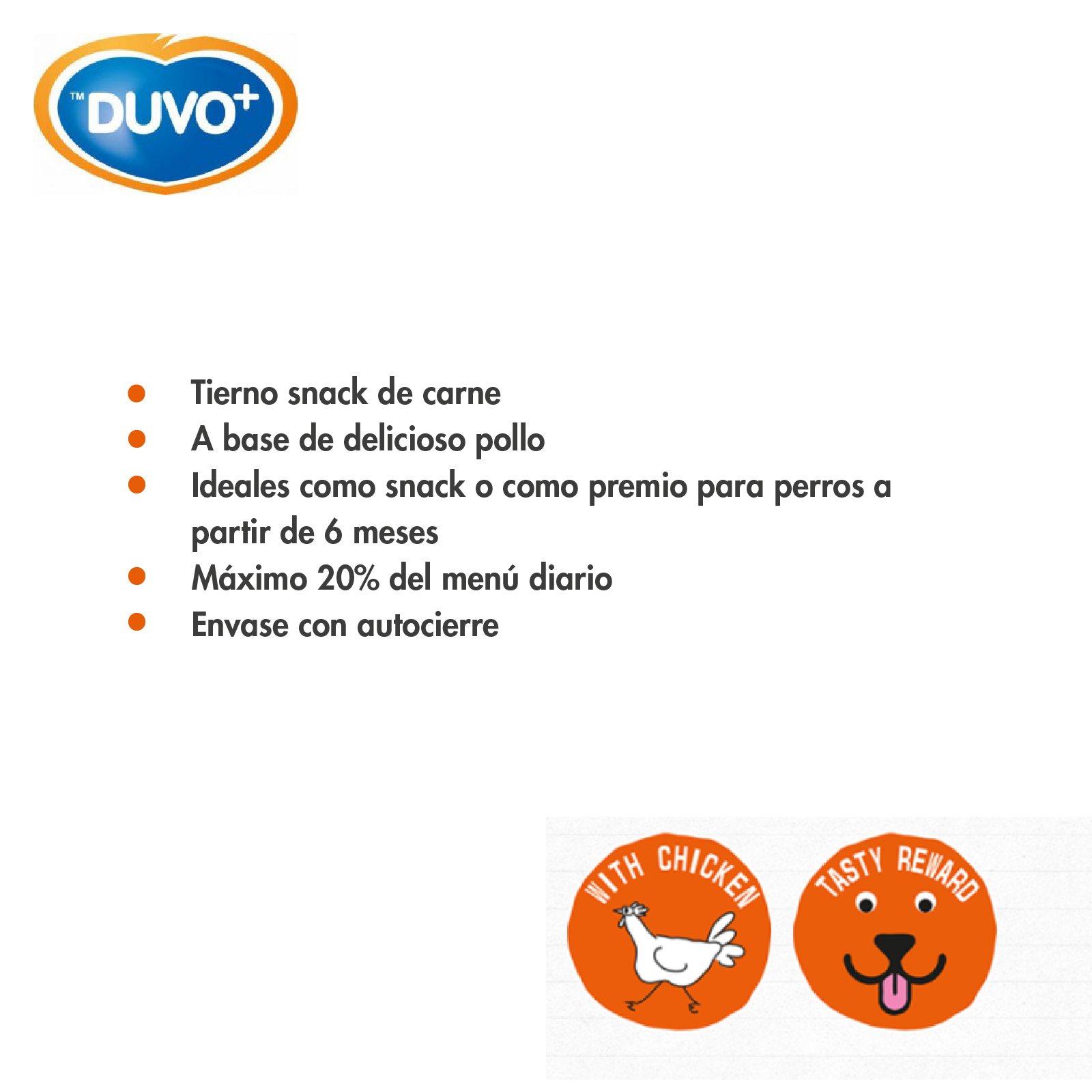 DUVO MEAT TWISTERS DE POLLO BOLSA 80 GR