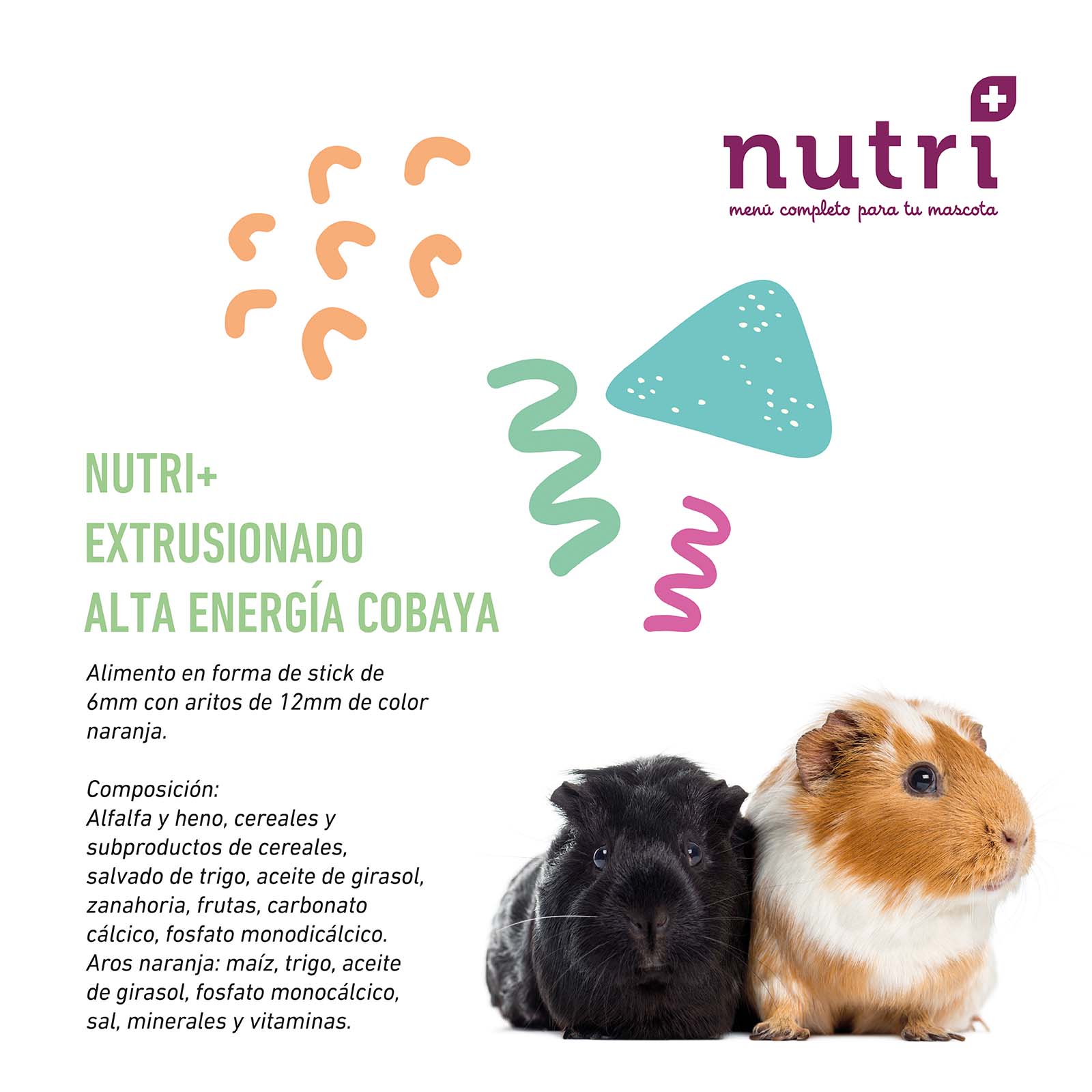 NUTRI+ ROEDORES EXTRUSIONADO COBAYA ALTA ENERGIA