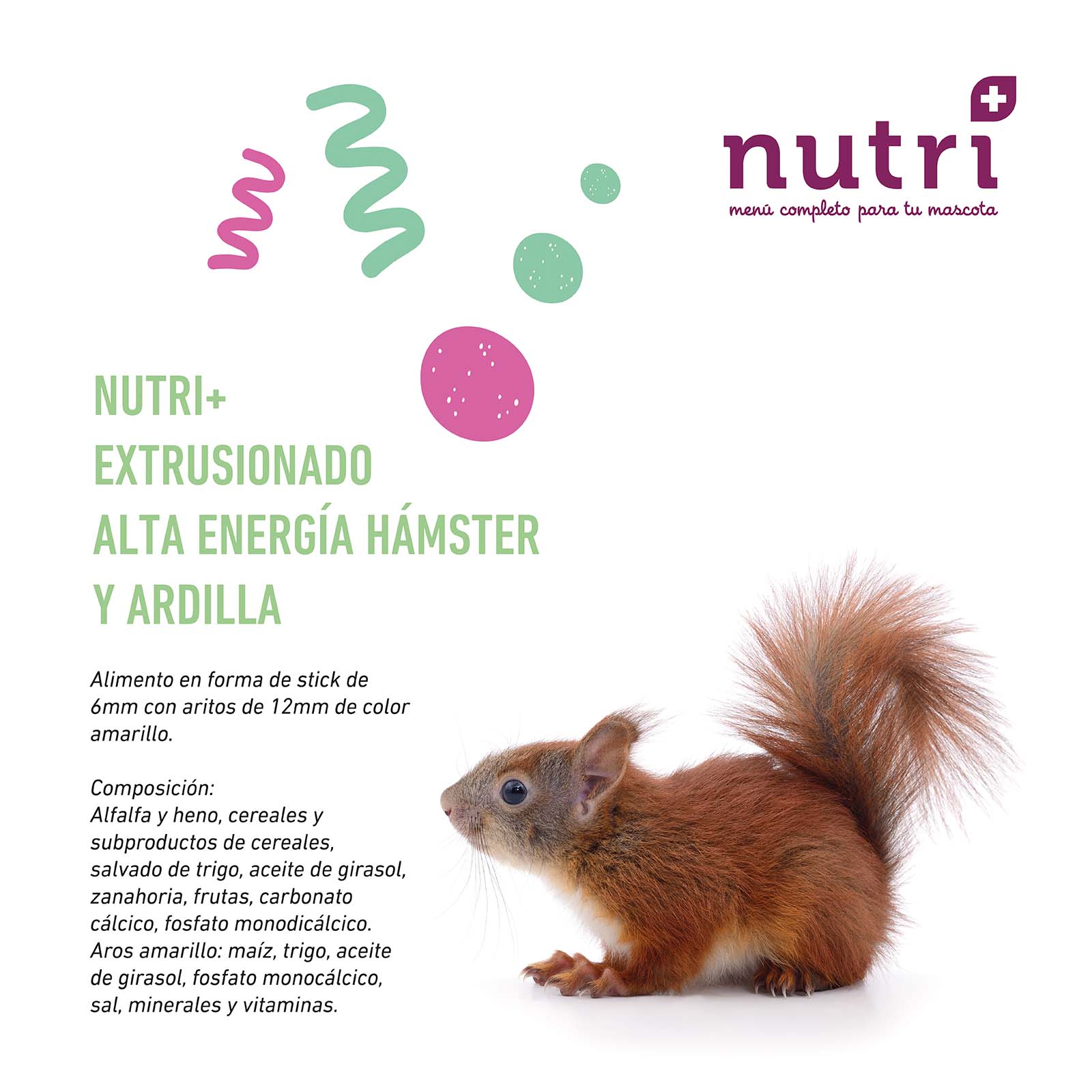 NUTRI+ ROEDORES EXTRUSIONADO HAMSTER ALTA ENERGIA