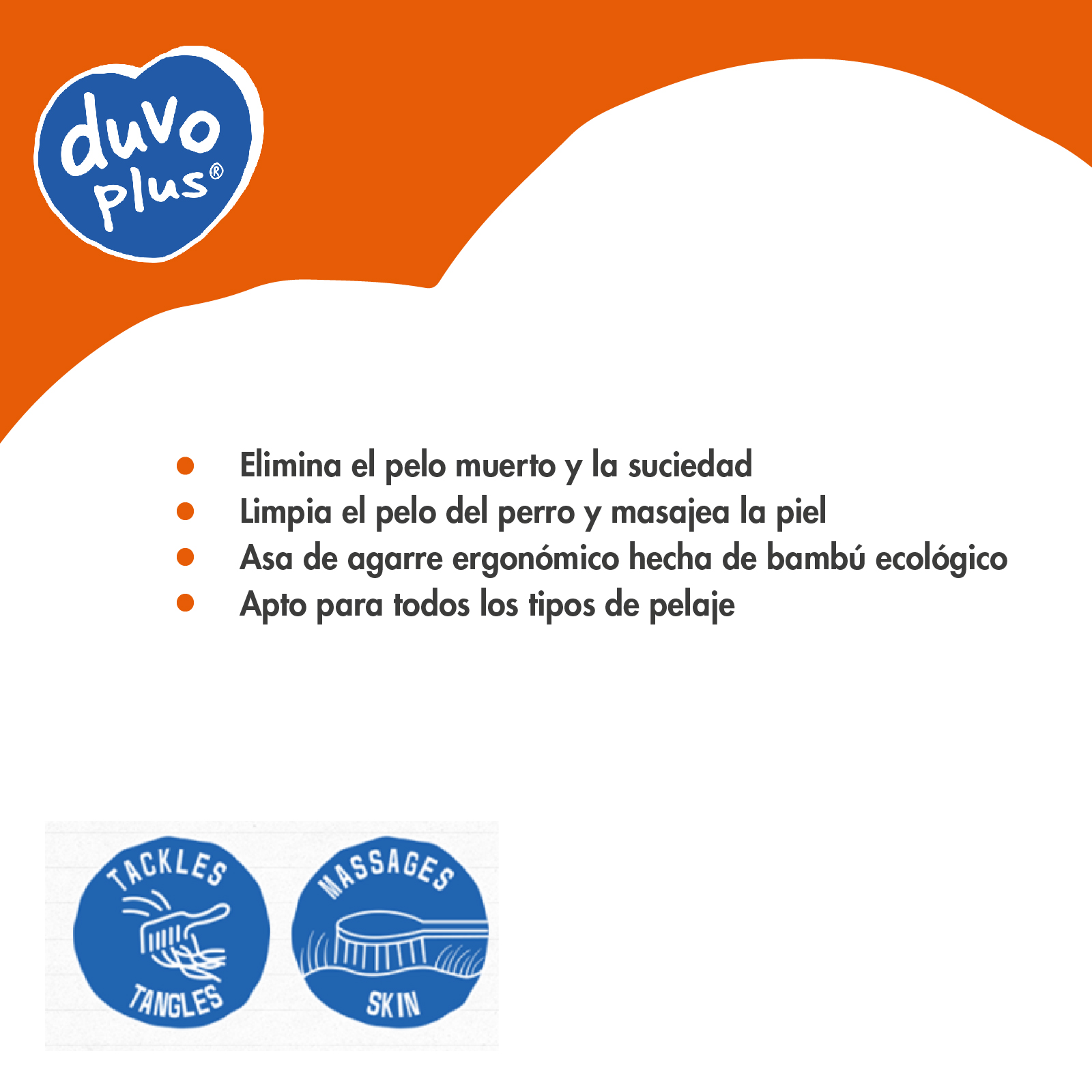 DUVO BAMBOO CEPILLO METALICO