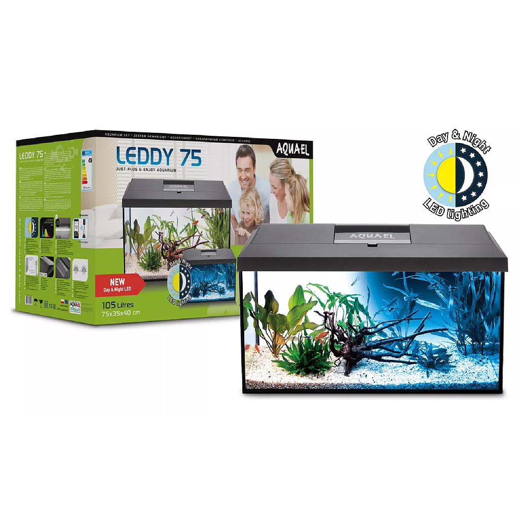 AQUAEL ACUARIO COMPLETO LEDDY PLUS NEGRO DAY&amp;NIGHT