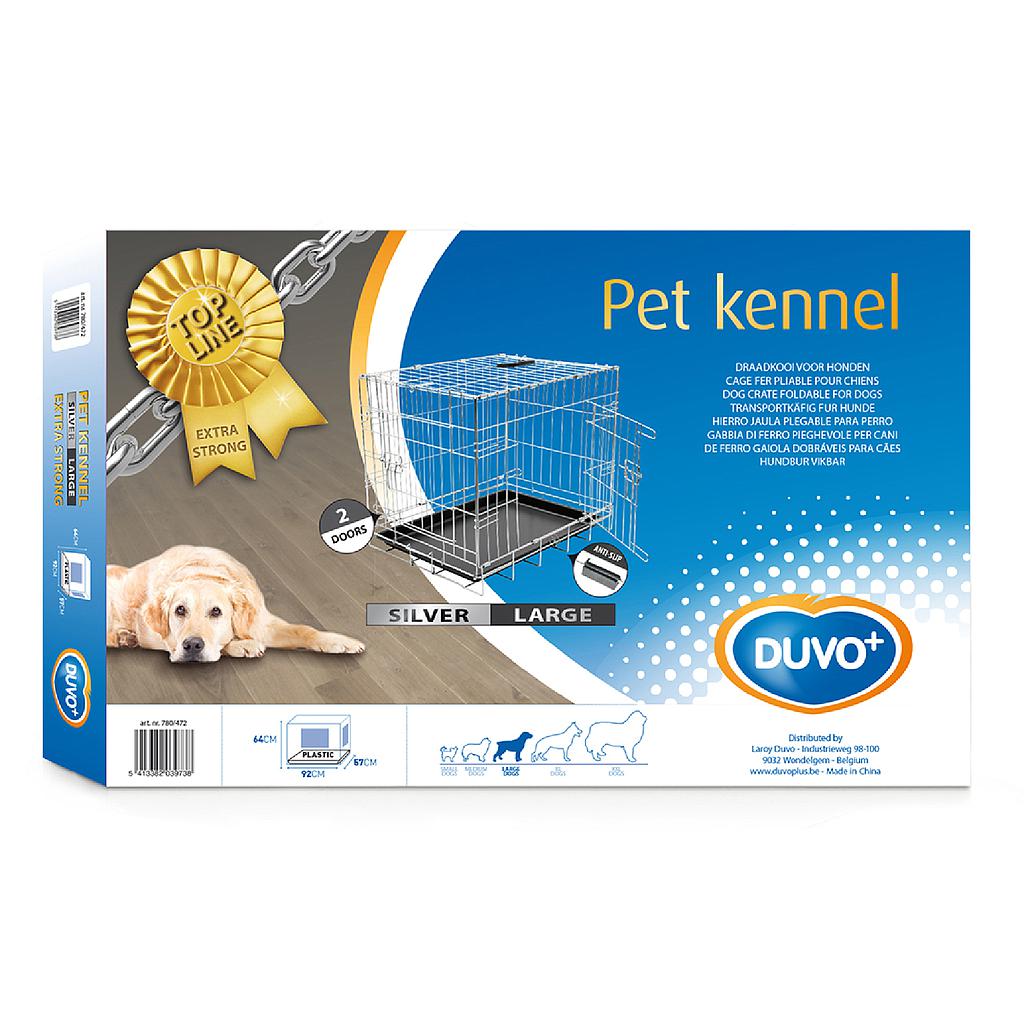 OFERTA DUVO JAULA METAL CROMO EXTRAFUERTE 2 PUERTAS