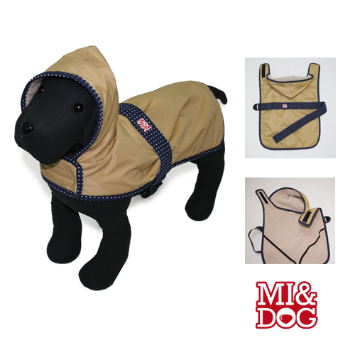 OFERTA MI&amp;DOG ABRIGO IMPERMEABLE TOPOS