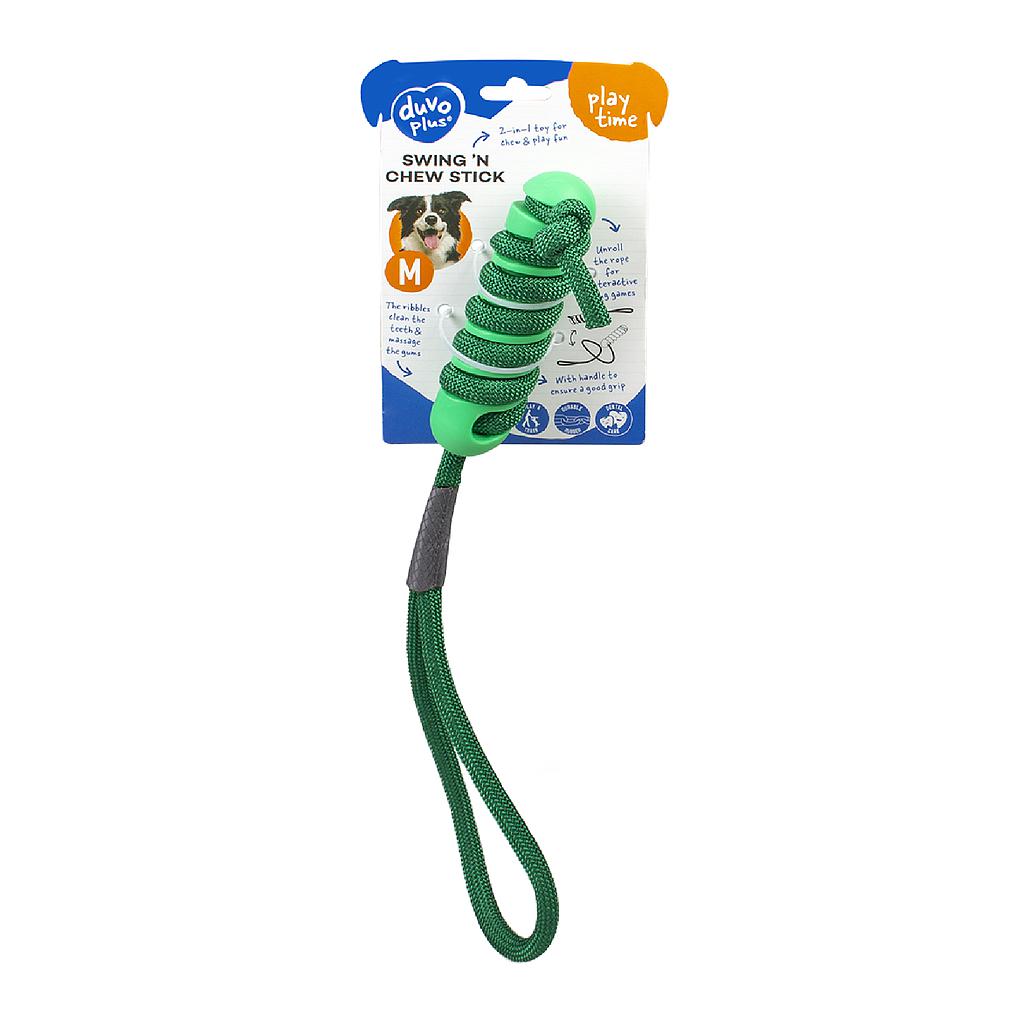 DUVO JUGUETE PERRO CUERDA Y GOMA SWING´S