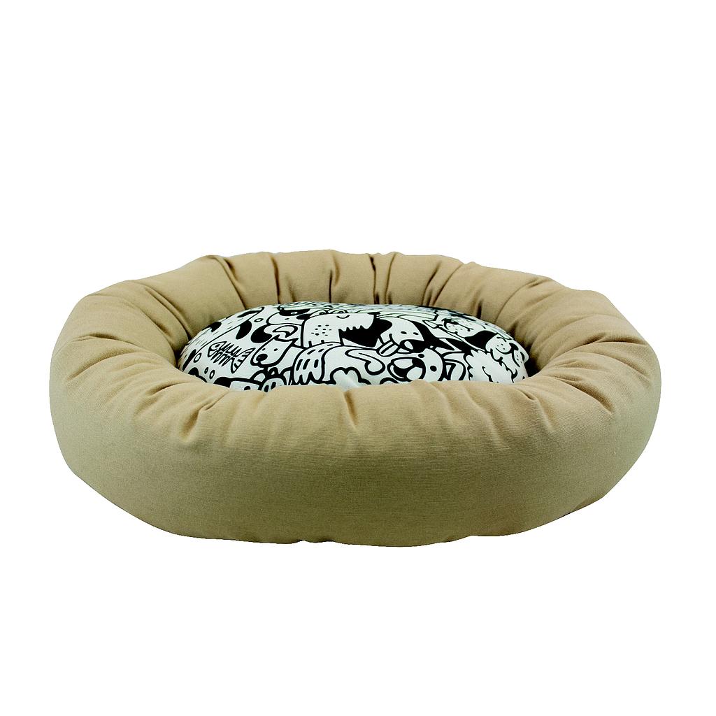 OFERTA CONSENTIDA CUNA REDONDA PAW DOG´S T-1  47 x 47 x 11 CM